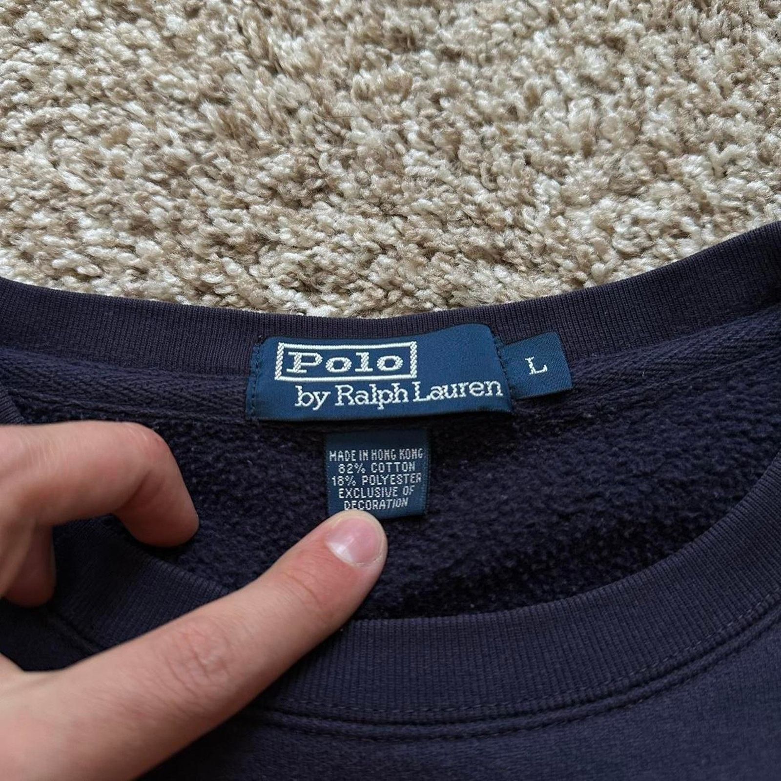 Vintage 90s Polo Ralph Lauren Sport Varsity Crewneck