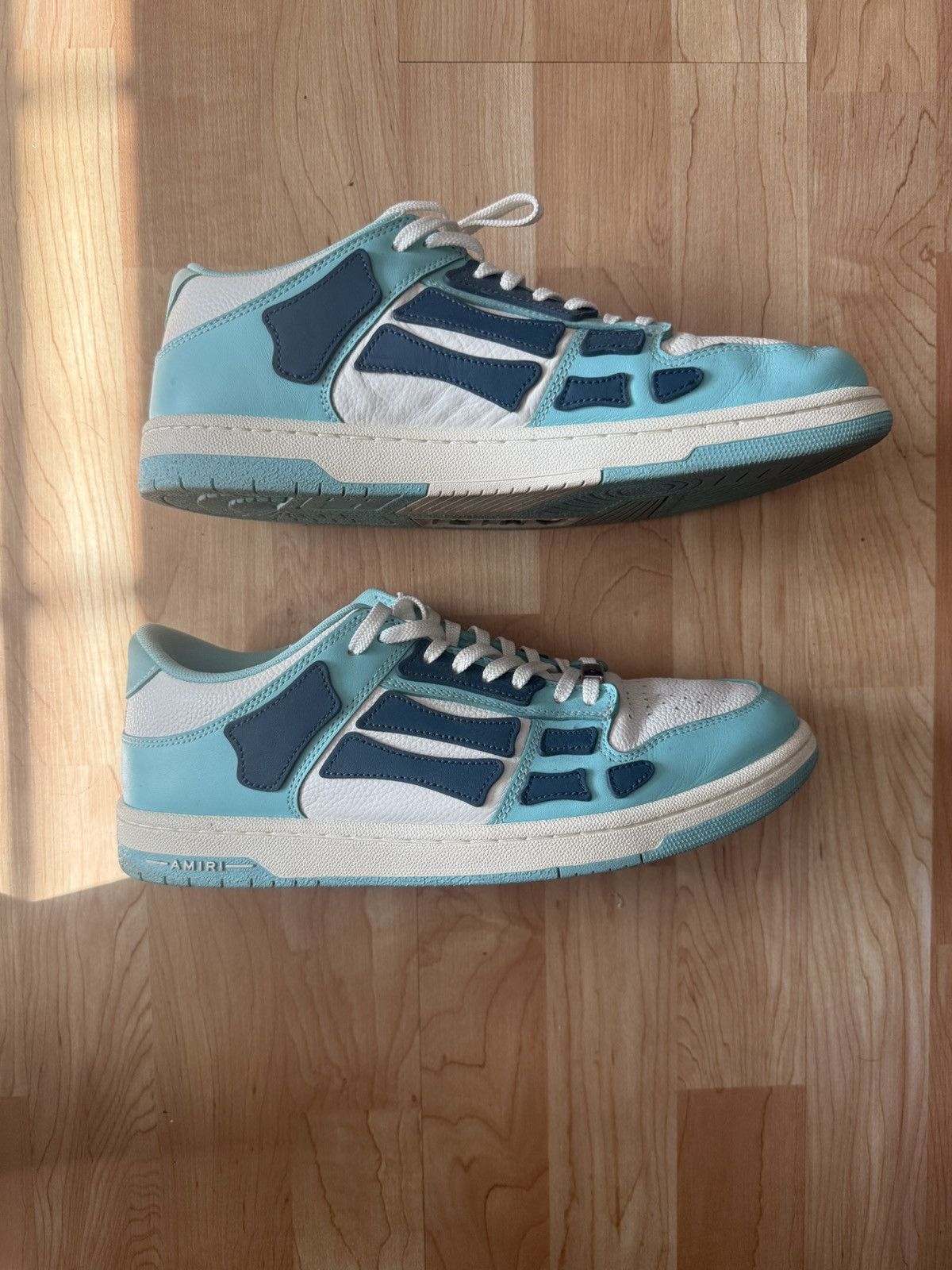 Amiri Amiri Skel Top Low- Aqua Size US 11 / EU 44 - 1 Thumbnail