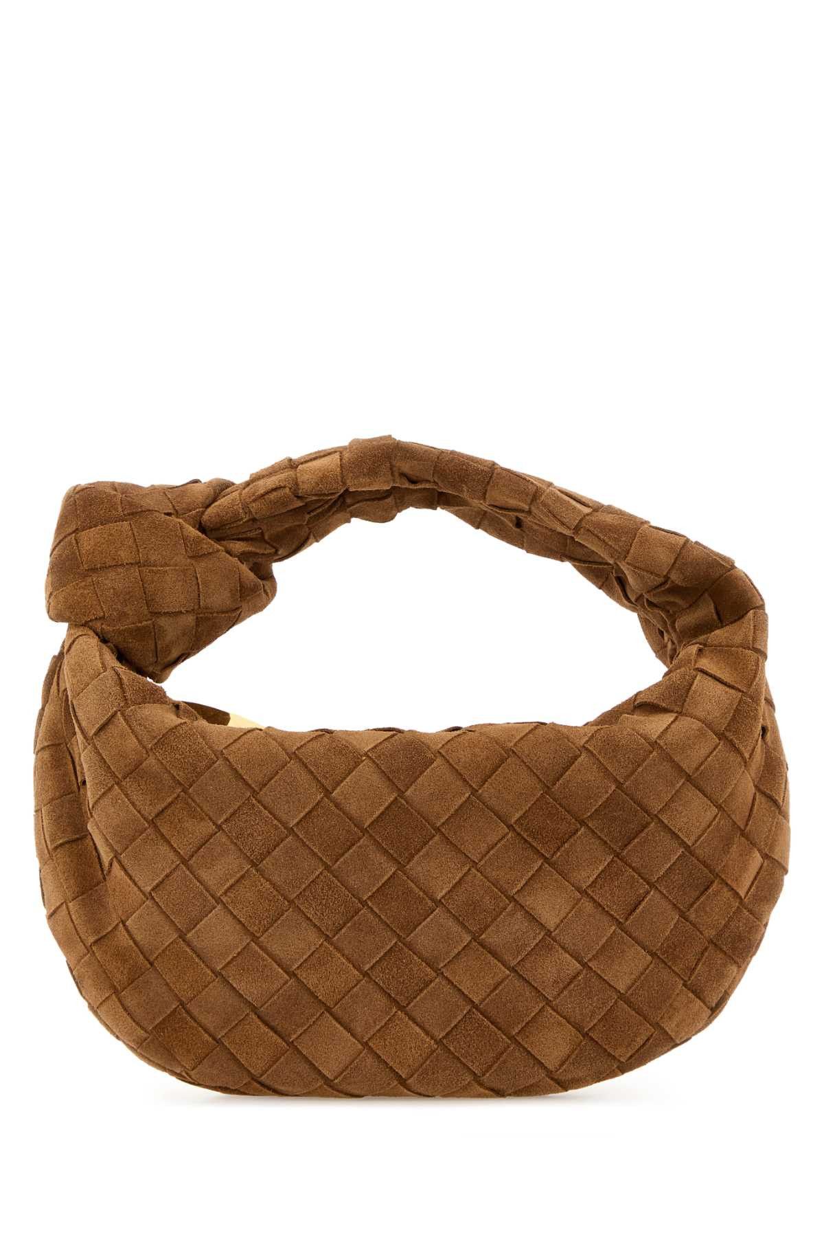 Bottega Veneta Camel Suede Mini Jodie Handbag Size ONE SIZE - 1 Thumbnail