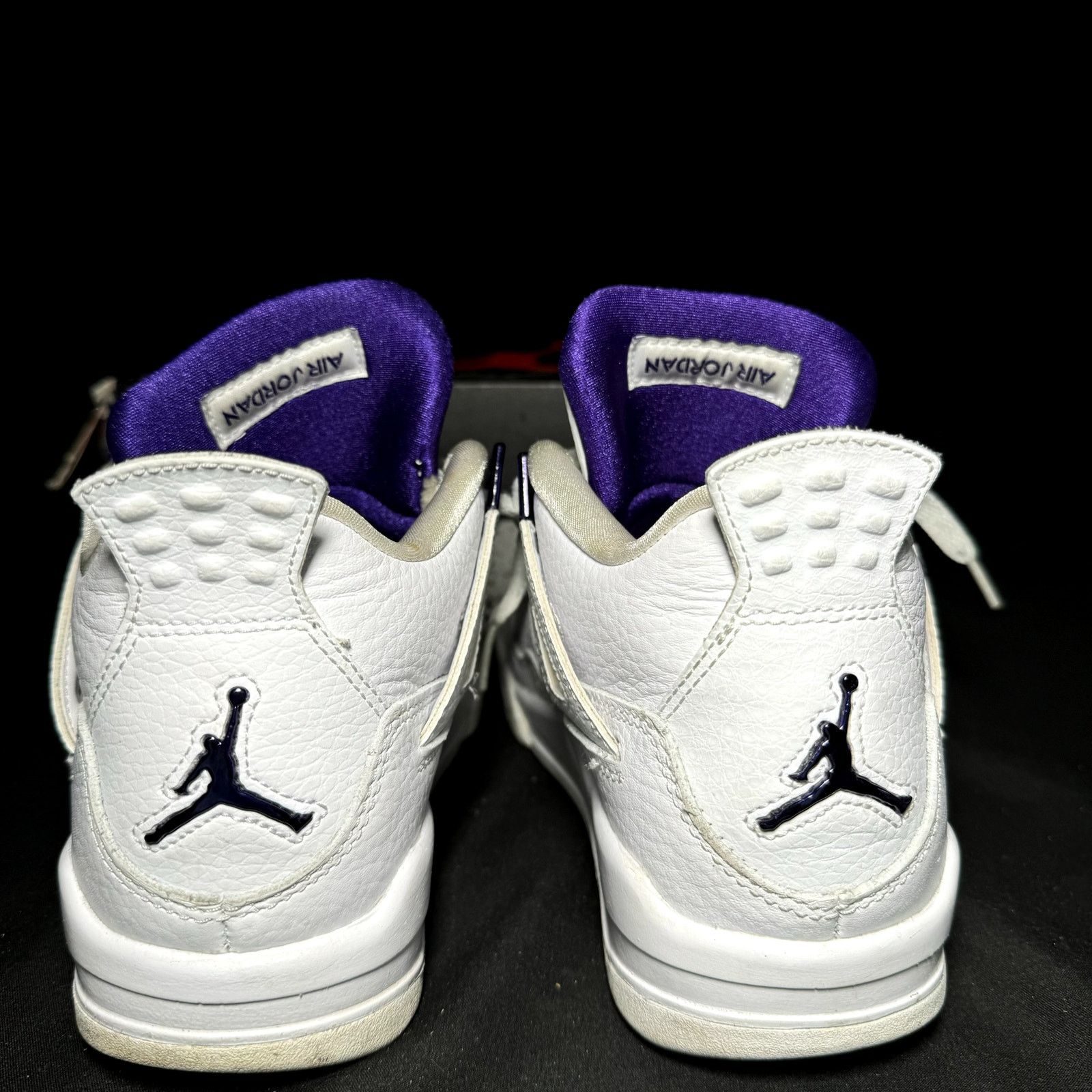 Jordan Brand × Nike Size 5 - Nike Air Jordan 4 Retro GS Purple Metallic Shoes Size US 5 / EU 37 - 5 Thumbnail