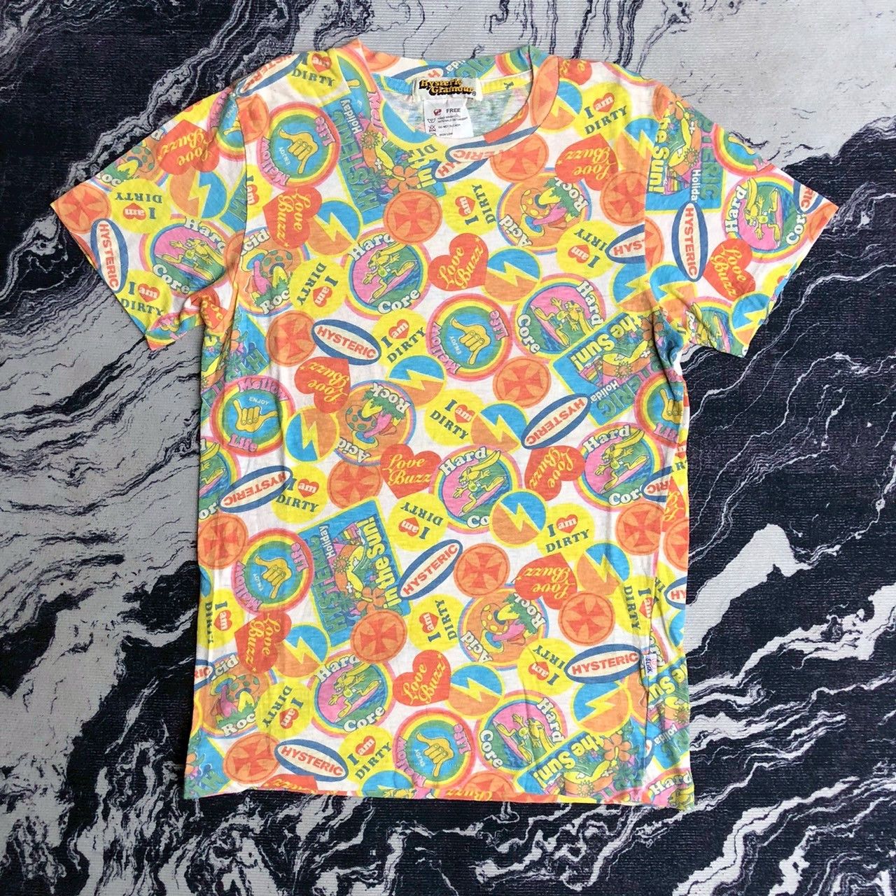 Hysteric Glamour Vintage 90s Hysteric Glamour Psychedelic All Over Print Tee Size US XS / EU 42 / 0 - 1 Thumbnail