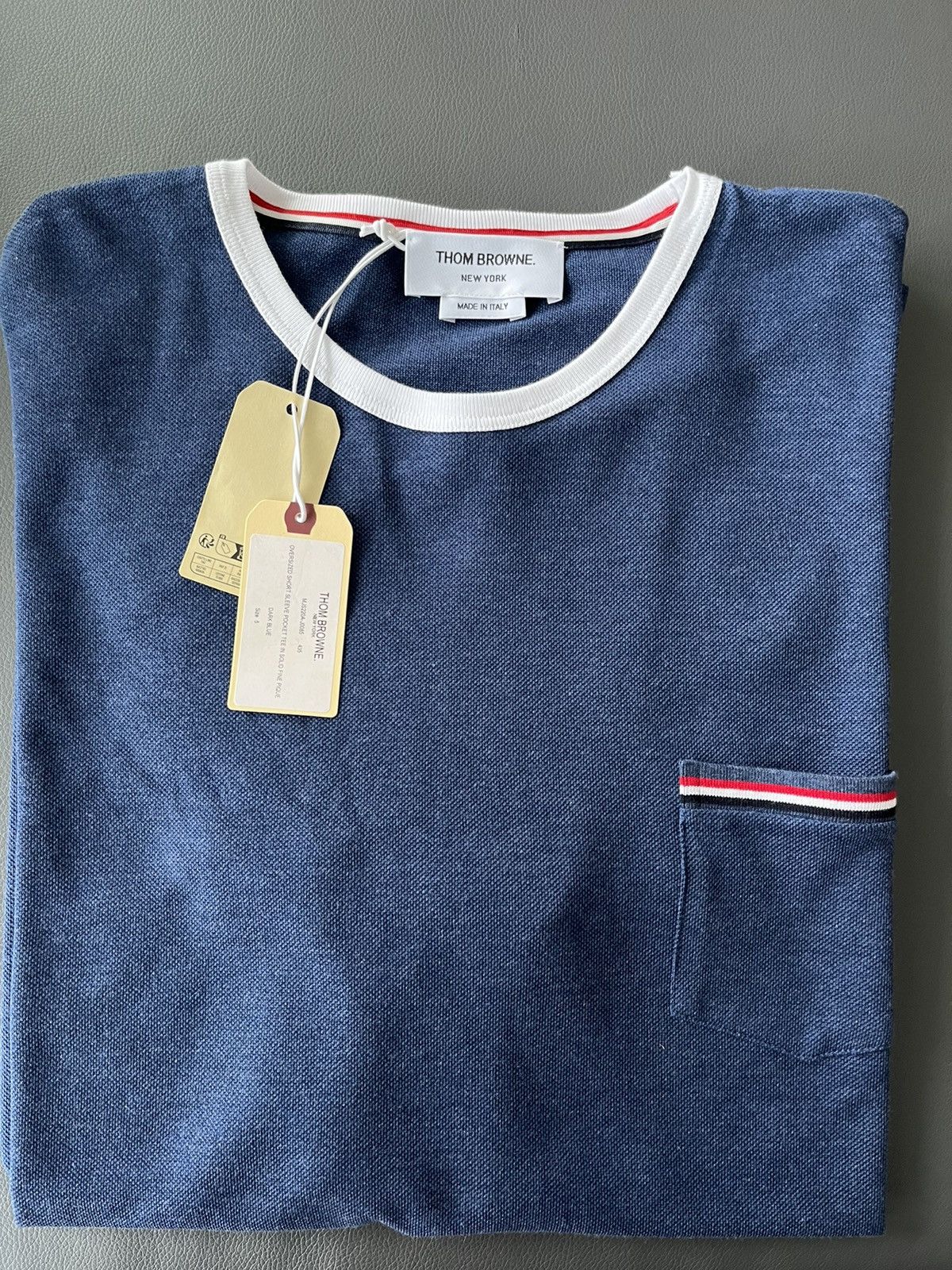 Thom Browne Runway Brand New Iconic Thom Browne Logo Tee T-Shirt Size US XXL / EU 58 / 5 - 15 Thumbnail