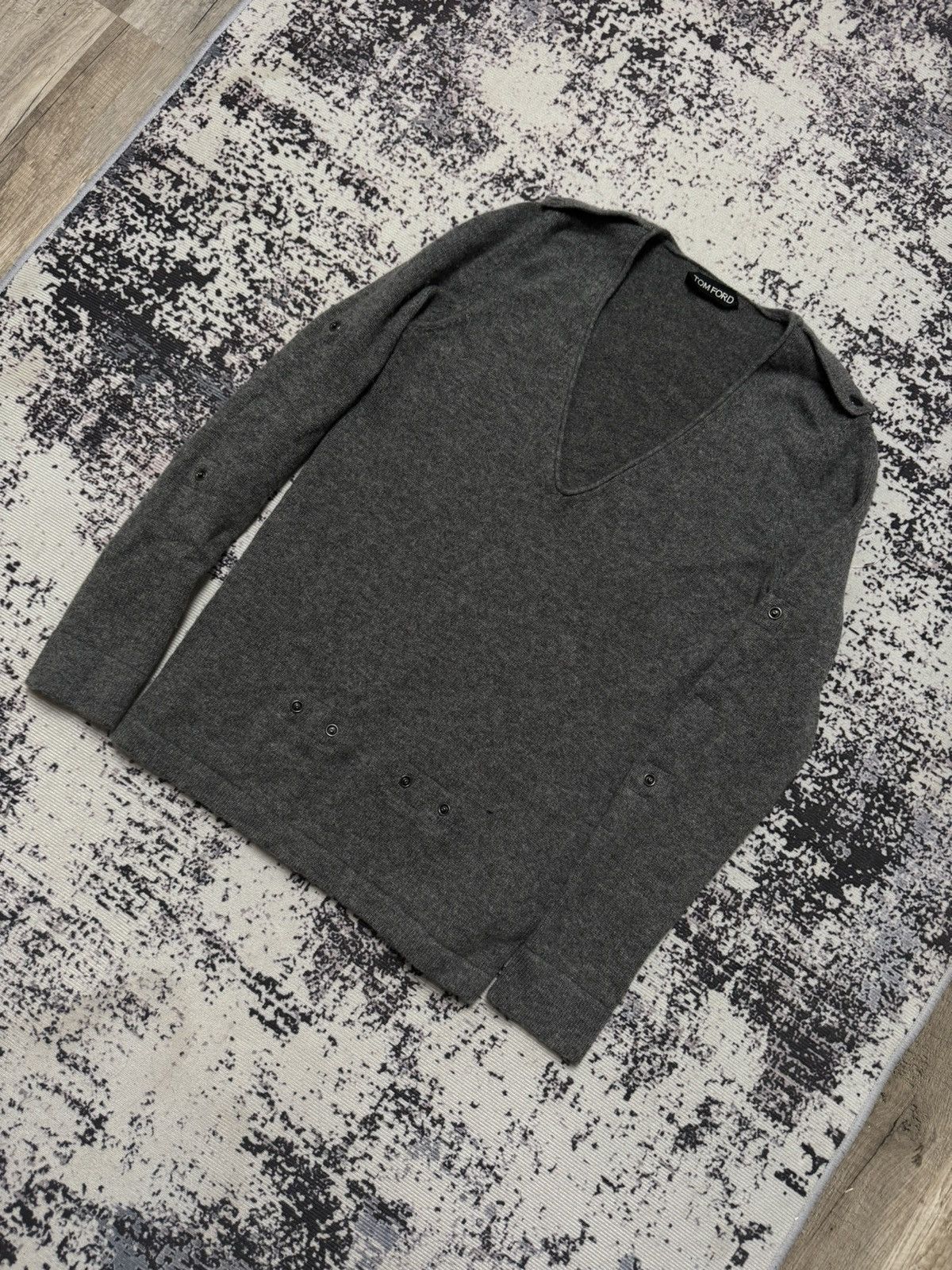 Tom Ford Tom ford Cashmere Jumper sweatshirt vintage y2k S grey Size US S / EU 44-46 / 1 - 2 Thumbnail