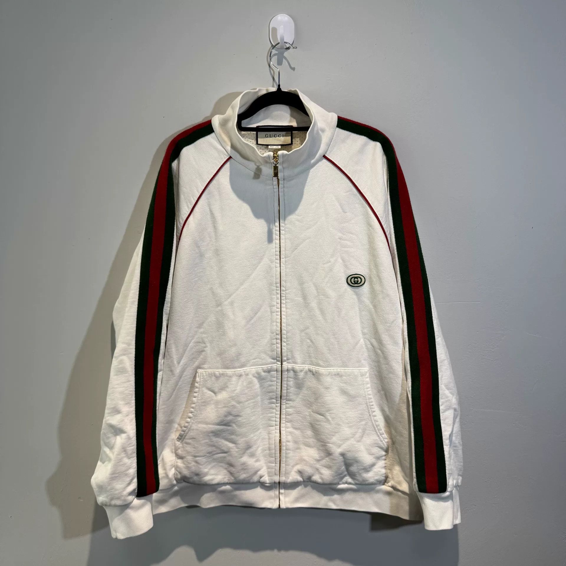 Gucci GUCCI Double G Logo Striped Jacket Size US XXL / EU 58 / 5 - 1 Thumbnail