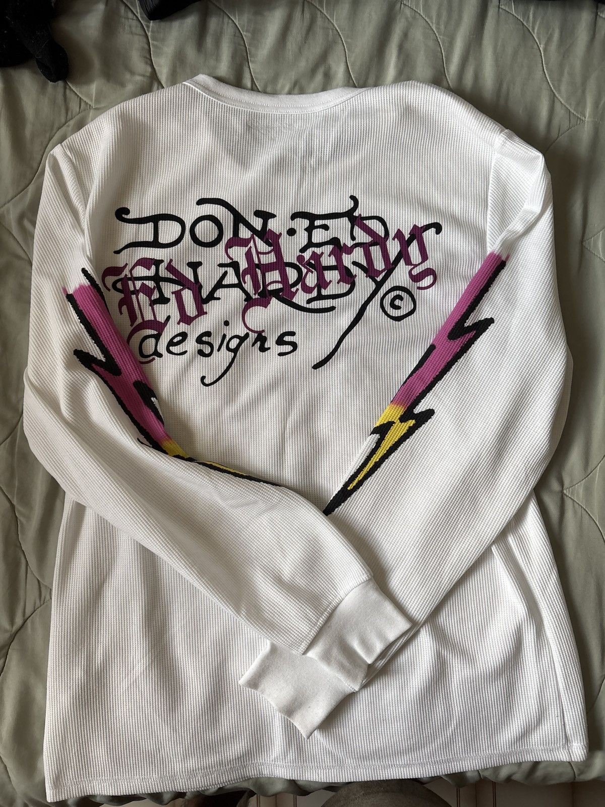 Ed Hardy Ed Hardy Rhinestone Thermal Long Sleeve Size US M / EU 48-50 / 2 - 2 Thumbnail