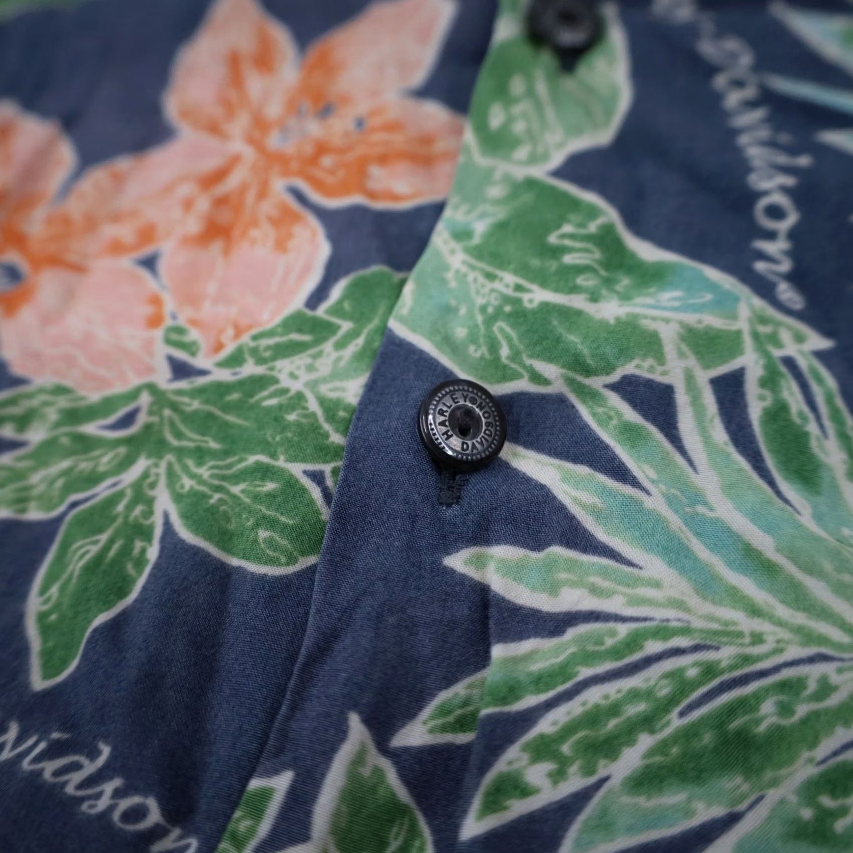 Harley Davidson VINTAGE Harley Davidson Mens XL Floral Hawaiian Button Up Shirt Size US XL / EU 56 / 4 - 5 Thumbnail