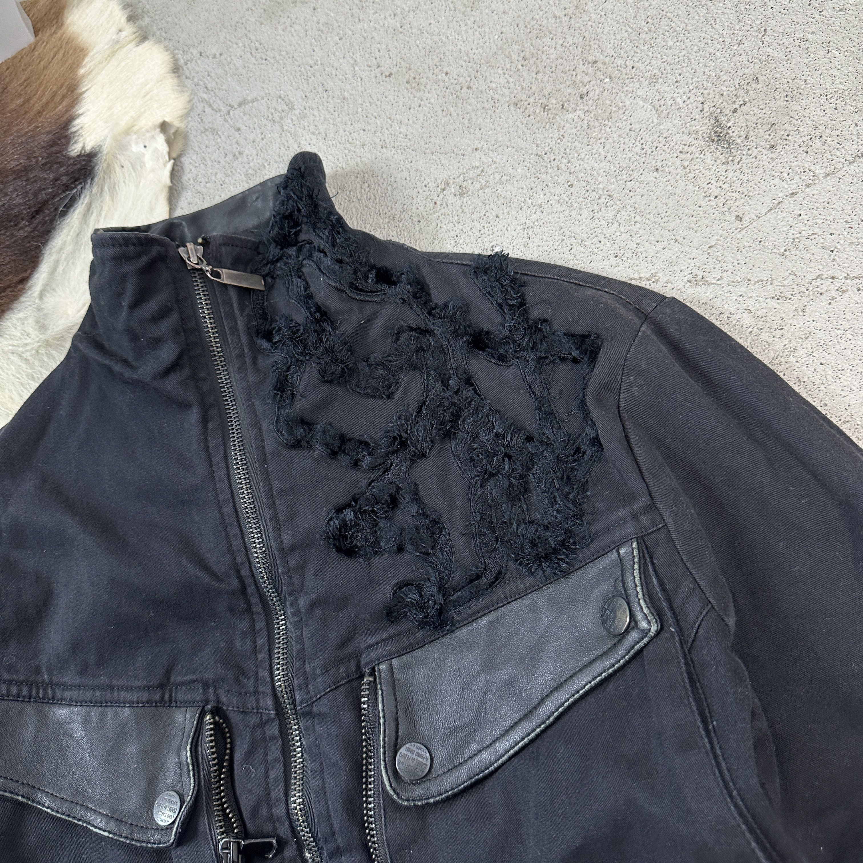 Vintage Vintage Double Zip Mr Cat Isabel Del Pedro Leather Jacket Size S / US 4 / IT 40 - 2 Thumbnail