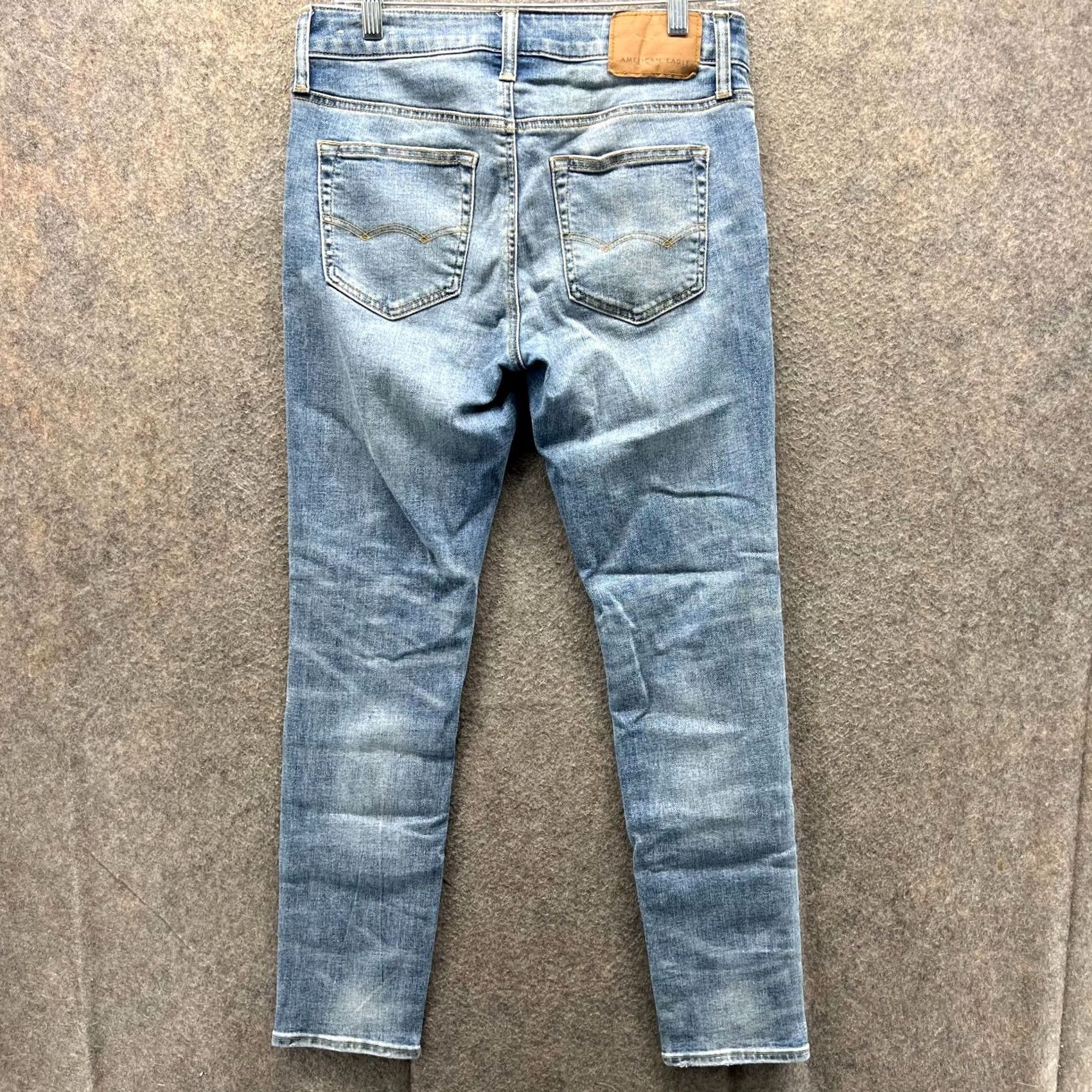 American Eagle Outfitters American Eagle Outfitters Jeans Mens 30x30 Blue Denim Slim Distressed Regular Inseam 30 Size US 30 / EU 46 - 2 Thumbnail