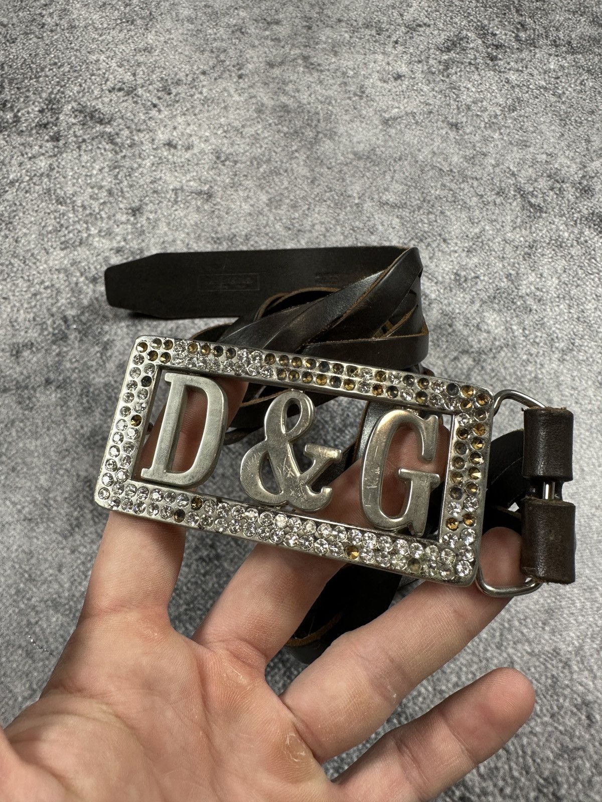 Other Y2K D&G Logo Dolce&Gabbana Logo Belts Streetwear Style Size ONE SIZE - 2 Thumbnail