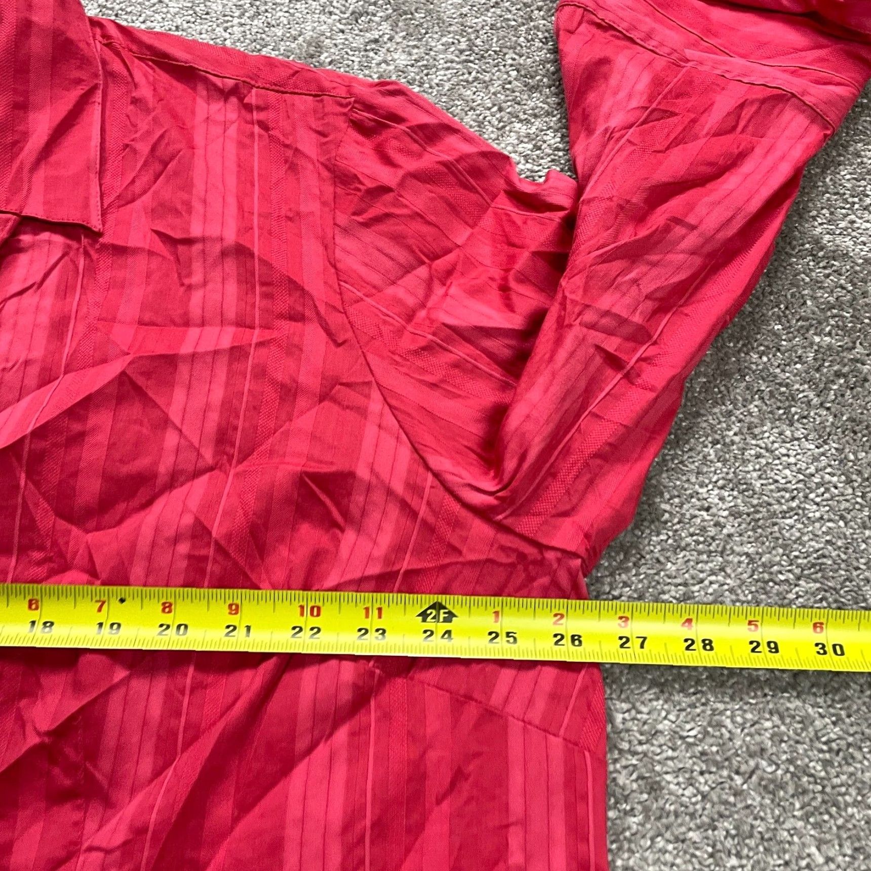 Vintage Rafaella Button Down Blouse Womens 2XL Red Striped Long Sleeve Casual Top NWT Size XXL / US 16-18 / IT 52-54 - 4 Thumbnail