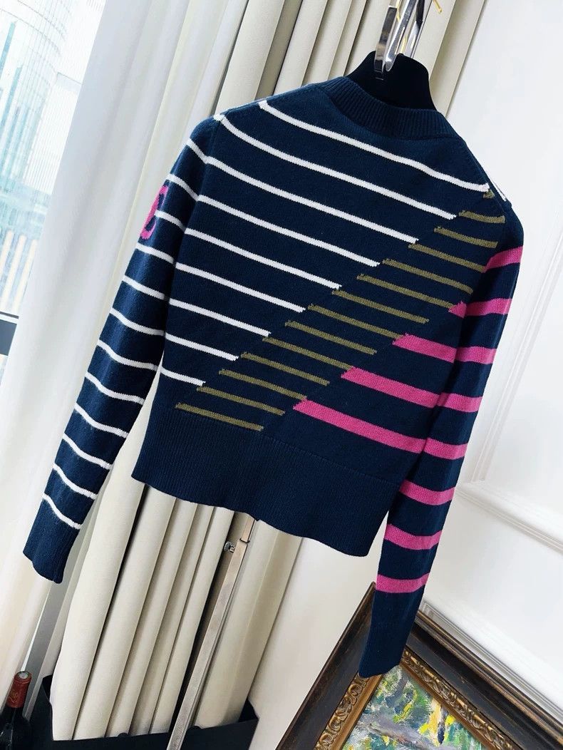 Chanel Chanel 20C Knit Cardigan Coat Blue Multi Size M / US 6-8 / IT 42-44 - 2 Thumbnail