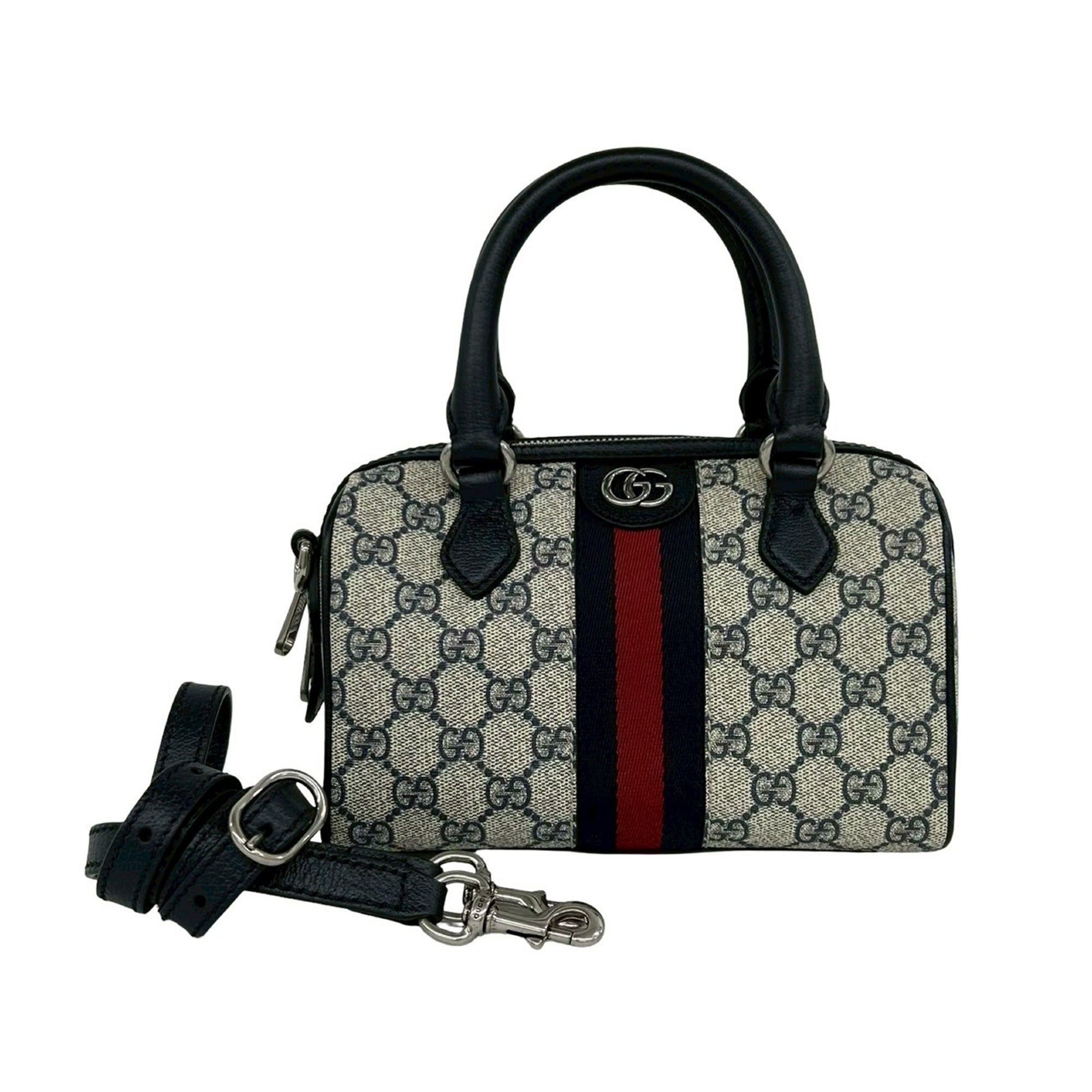 Gucci GG Supreme Ophidia Web Satchel Size ONE SIZE - 1 Thumbnail