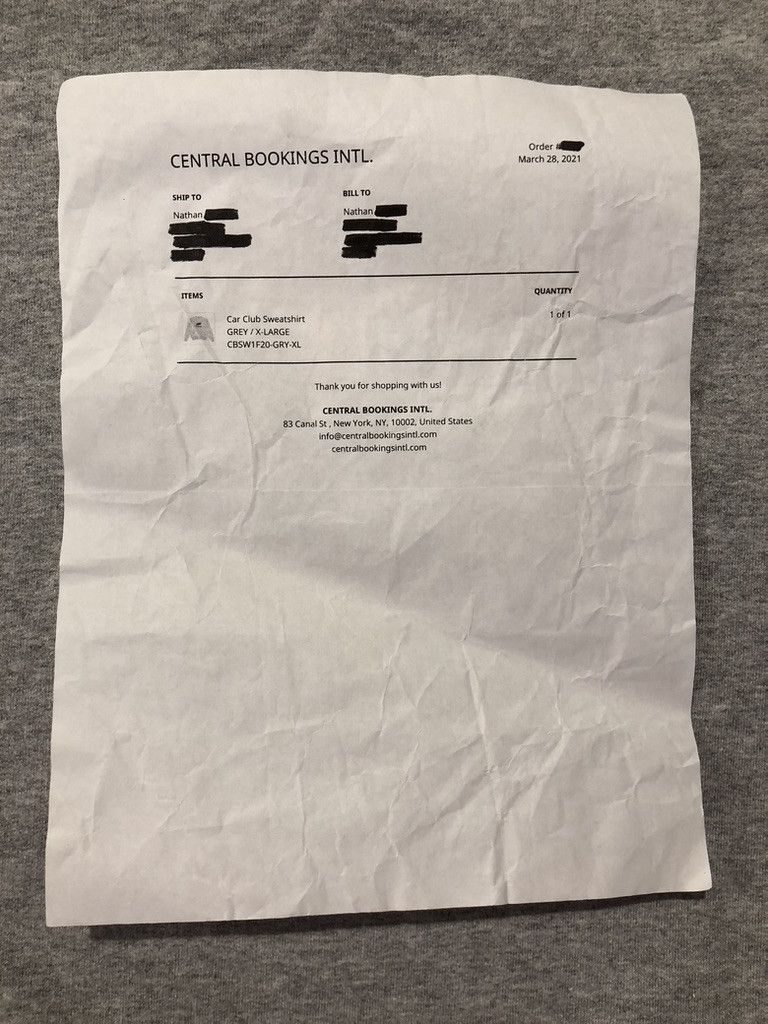 Frank Ocean 2021 Central Bookings 'Car Club' Sweatshirt DS Size US XL / EU 56 / 4 - 11 Thumbnail