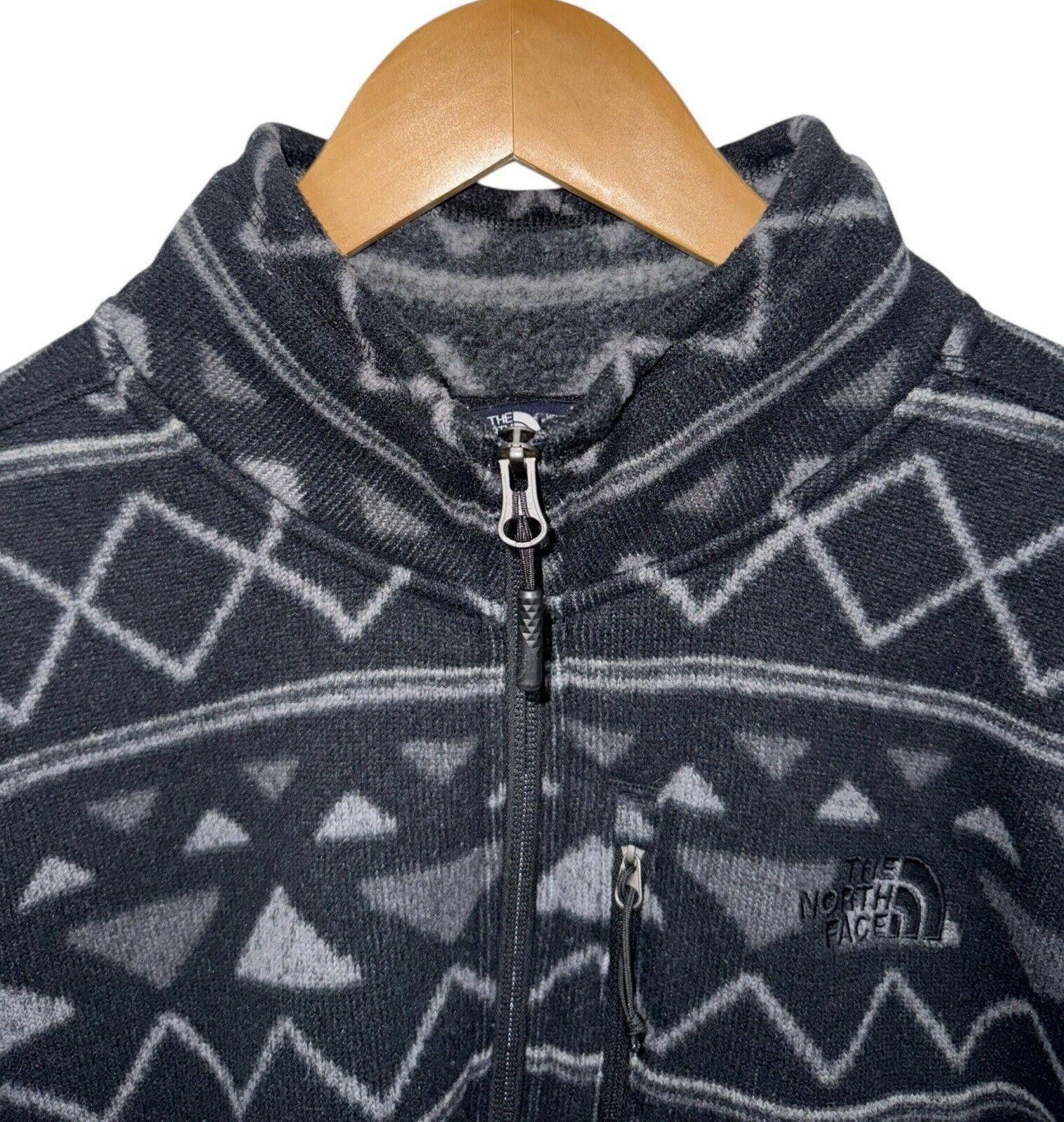 The North Face The North Face Black Aztec Fleece 1/2 Zip Sweater Mens Sz L Size US L / EU 52-54 / 3 - 2 Thumbnail