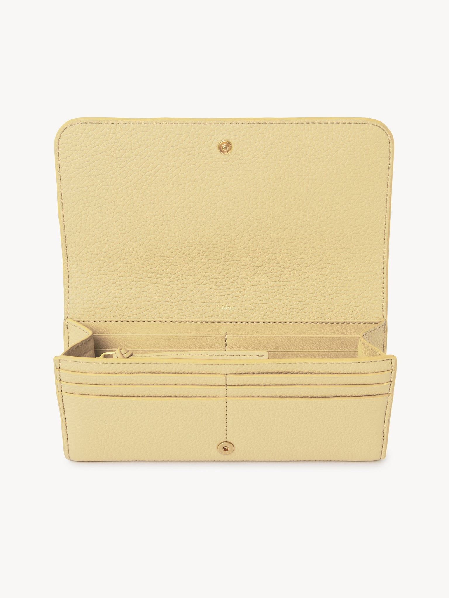 Chloe oc11z0625 Size: OS / Marcie Long Wallet With Flap in Yellow Size ONE SIZE - 3 Thumbnail
