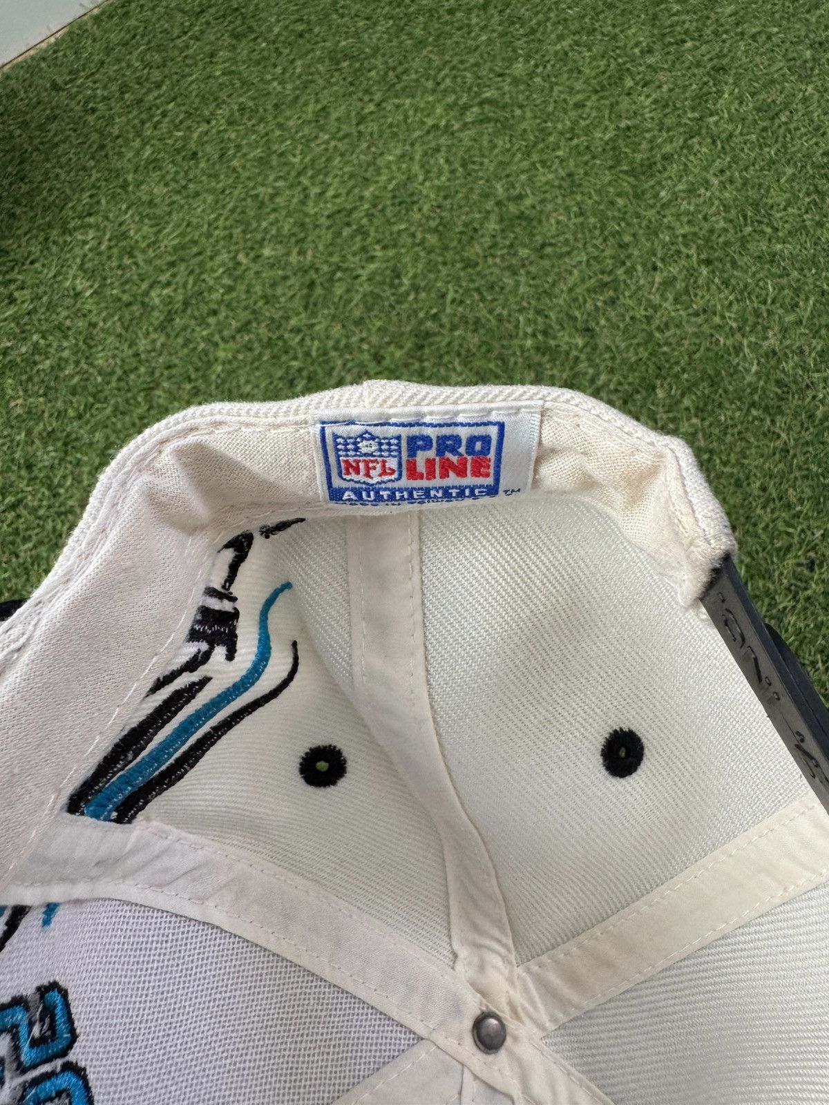 Logo Athletic Carolina Panthers diamond cut cut snap Size ONE SIZE - 3 Thumbnail