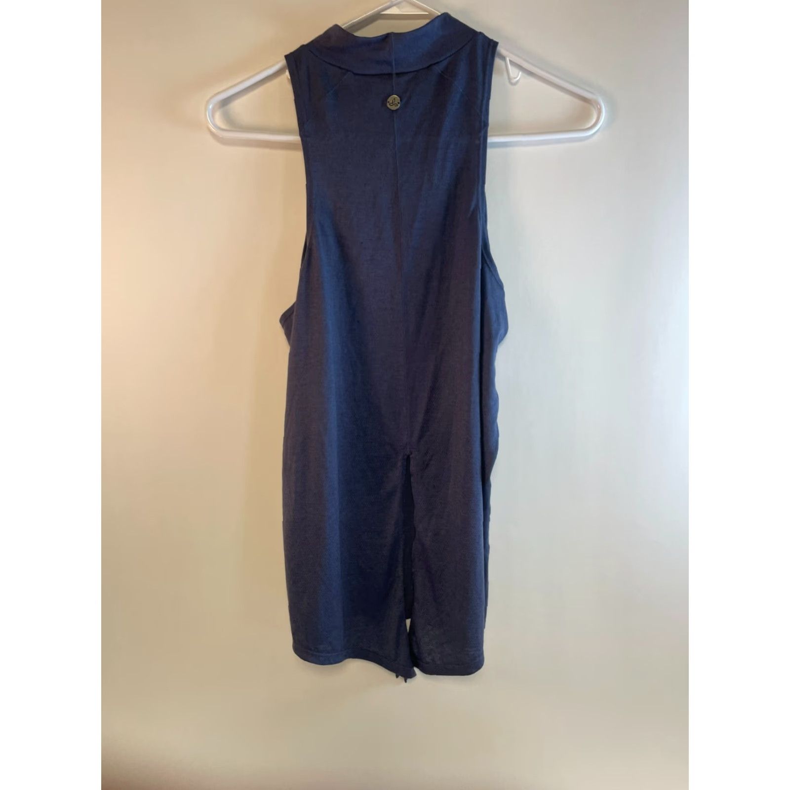 Prana prAna Shirt Women’s S Navy Blue Activewear Back Slit Sleeveless Mock Neck Size S / US 4 / IT 40 - 2 Thumbnail