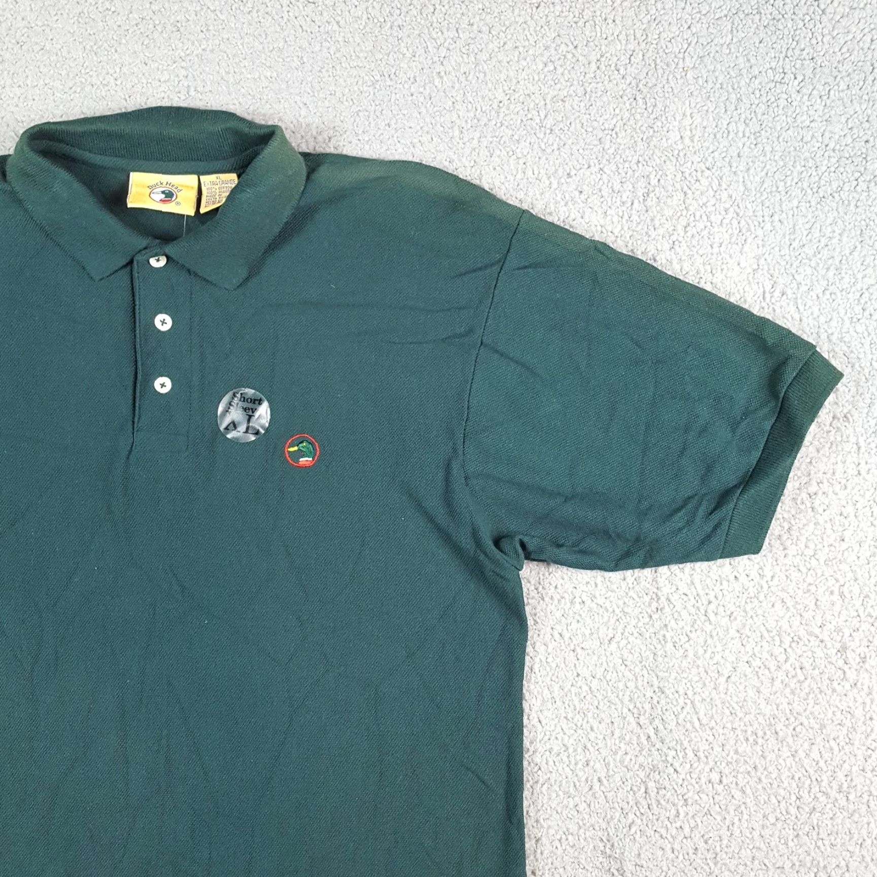 Vintage VINTAGE Duck Head Polo Shirt Forest Green Size S Skate Collared Shirt Men Grass 90s Grunge Workwear Polo Shirt Size US S / EU 44-46 / 1 - 2 Thumbnail