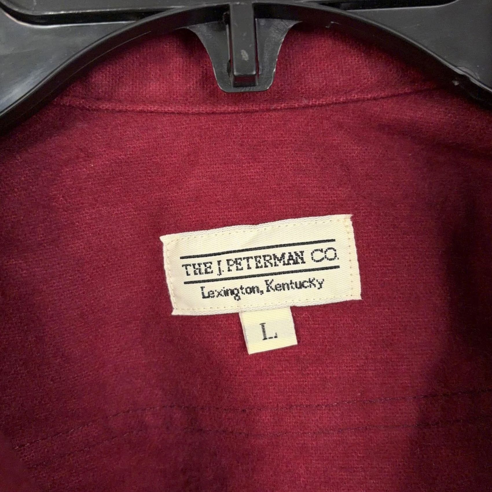 Vintage VINTAGE The J. Peterman Co Shirt Mens Large Red Flannel Button-Up Long Sleeve USA 90s Size US L / EU 52-54 / 3 - 4 Thumbnail
