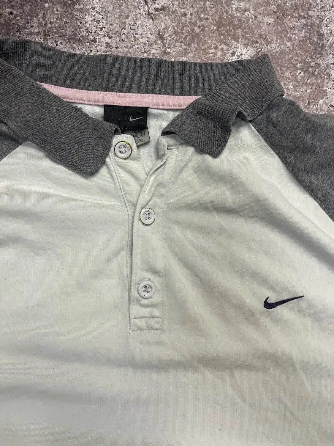 Nike Vintage Nike Dri-Fit Polo Shirt Light Black Panel Stitch Size US XL / EU 56 / 4 - 2 Thumbnail