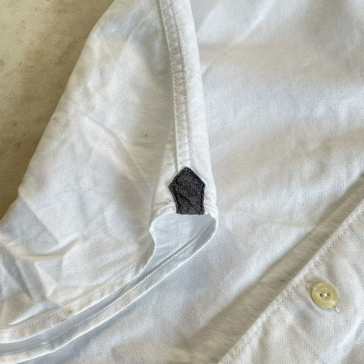 Designer × Tintoria Mattei Tintoria Mattei 954 White Slim Fit Cotton Button Shirt Size 38R - 5 Thumbnail