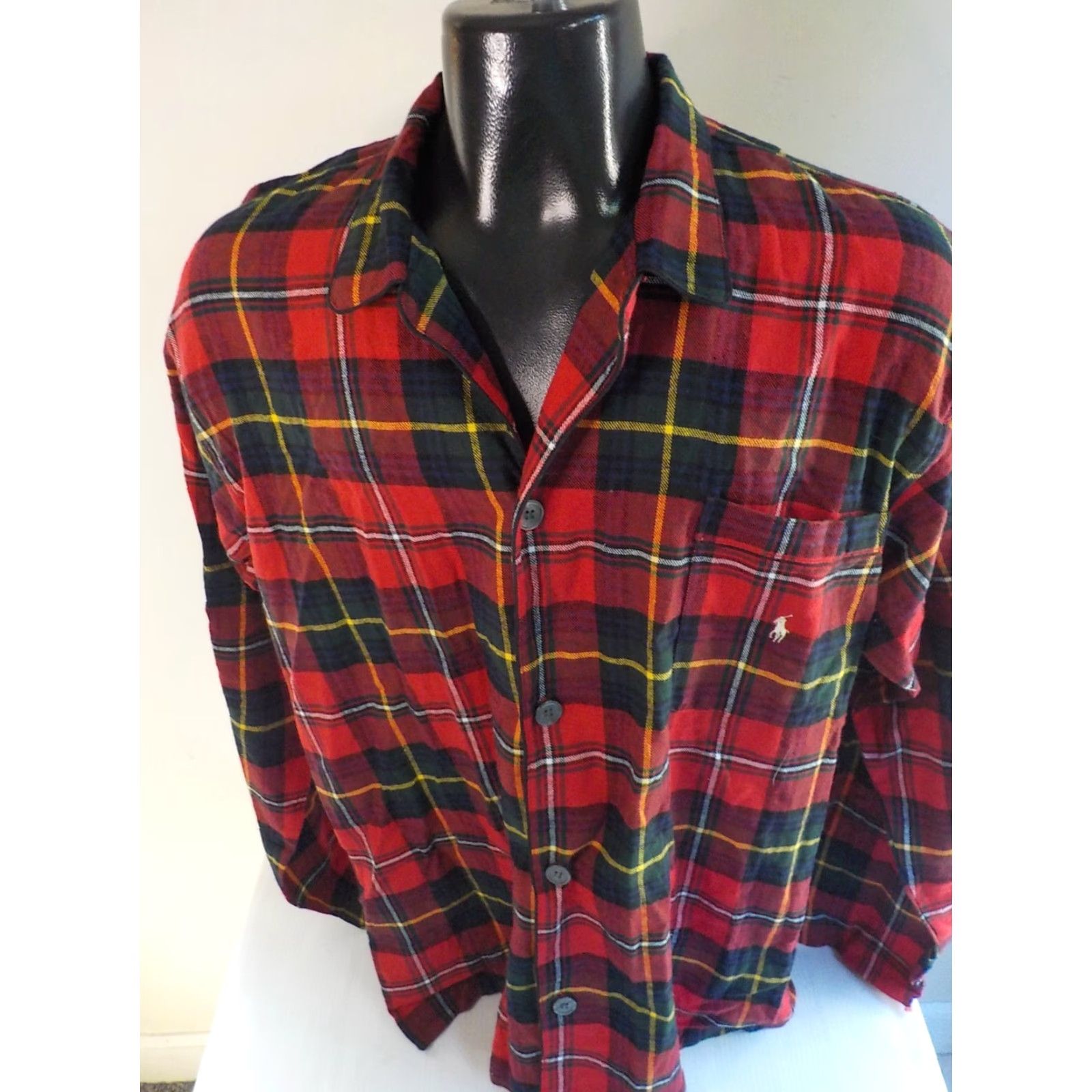 Polo Ralph Lauren Polo Ralph Lauren Loungewear Pajama Top Plaid Red Blue Green SZ M NWT Mens Shirt Size US M / EU 48-50 / 2 - 2 Thumbnail
