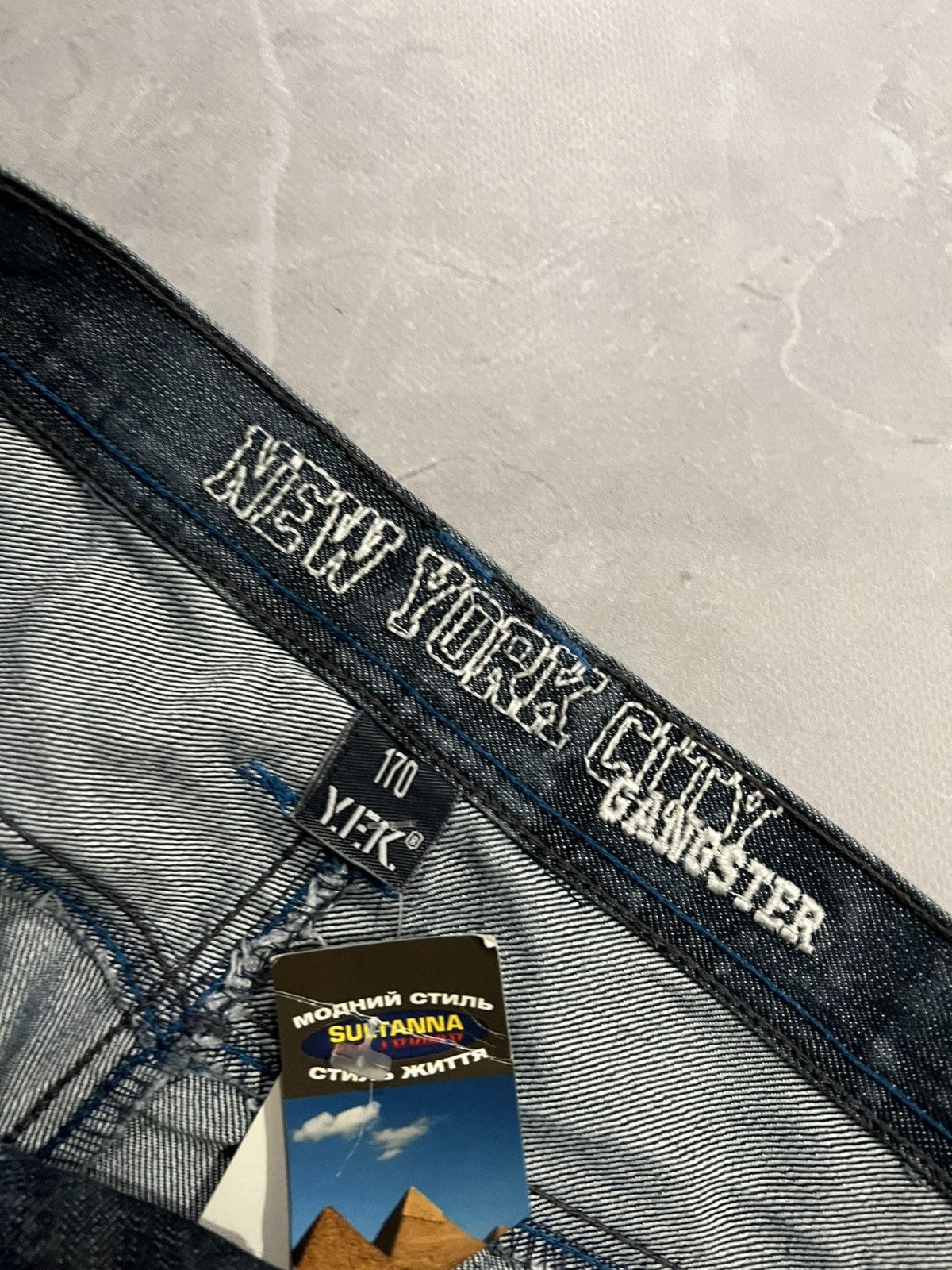 Japanese Brand Faded Washed Graffiti / Number Nine Style / Japan Grunge 90 Size US 34 / EU 50 - 6 Thumbnail