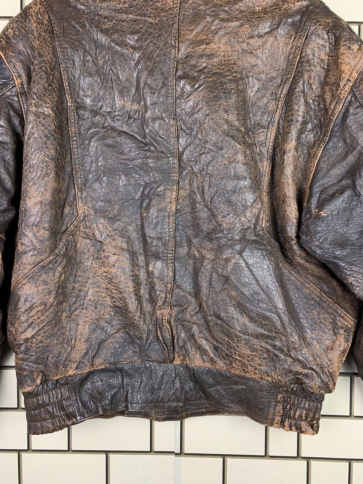 Vintage Vintage 90s Robo Leather Bomber Jacket Size US M / EU 48-50 / 2 - 13 Thumbnail