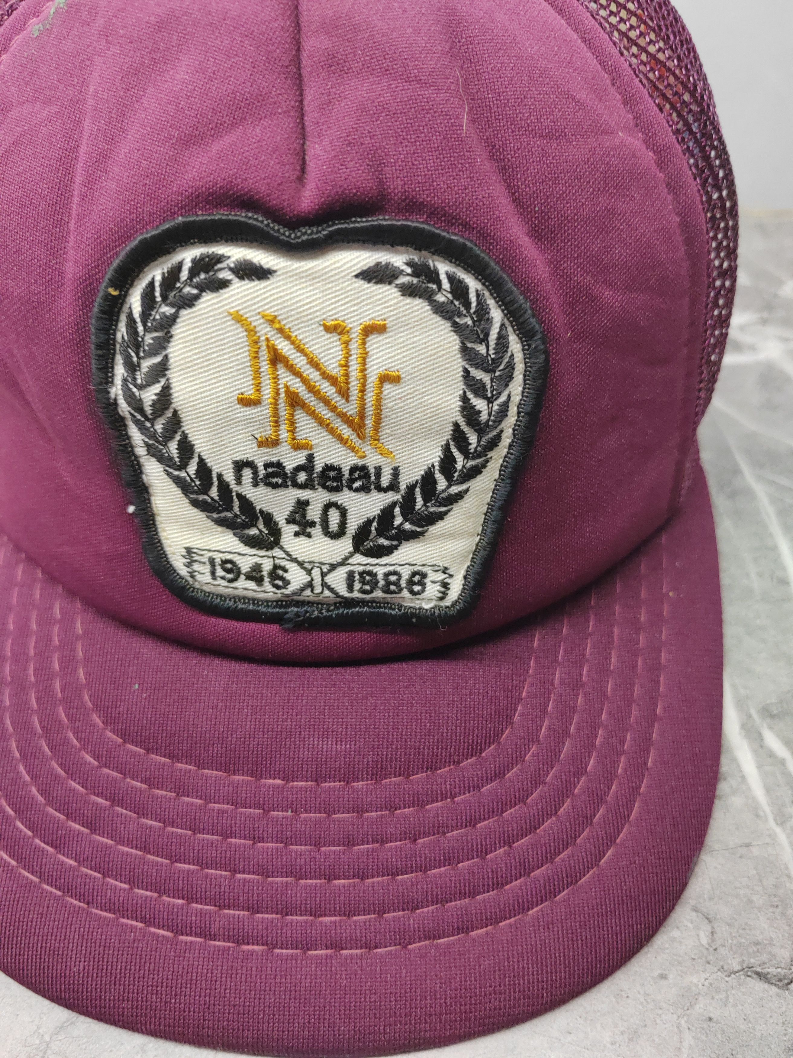 Vintage Vintage Nadeau Trucker Cap Hat Size ONE SIZE - 3 Thumbnail