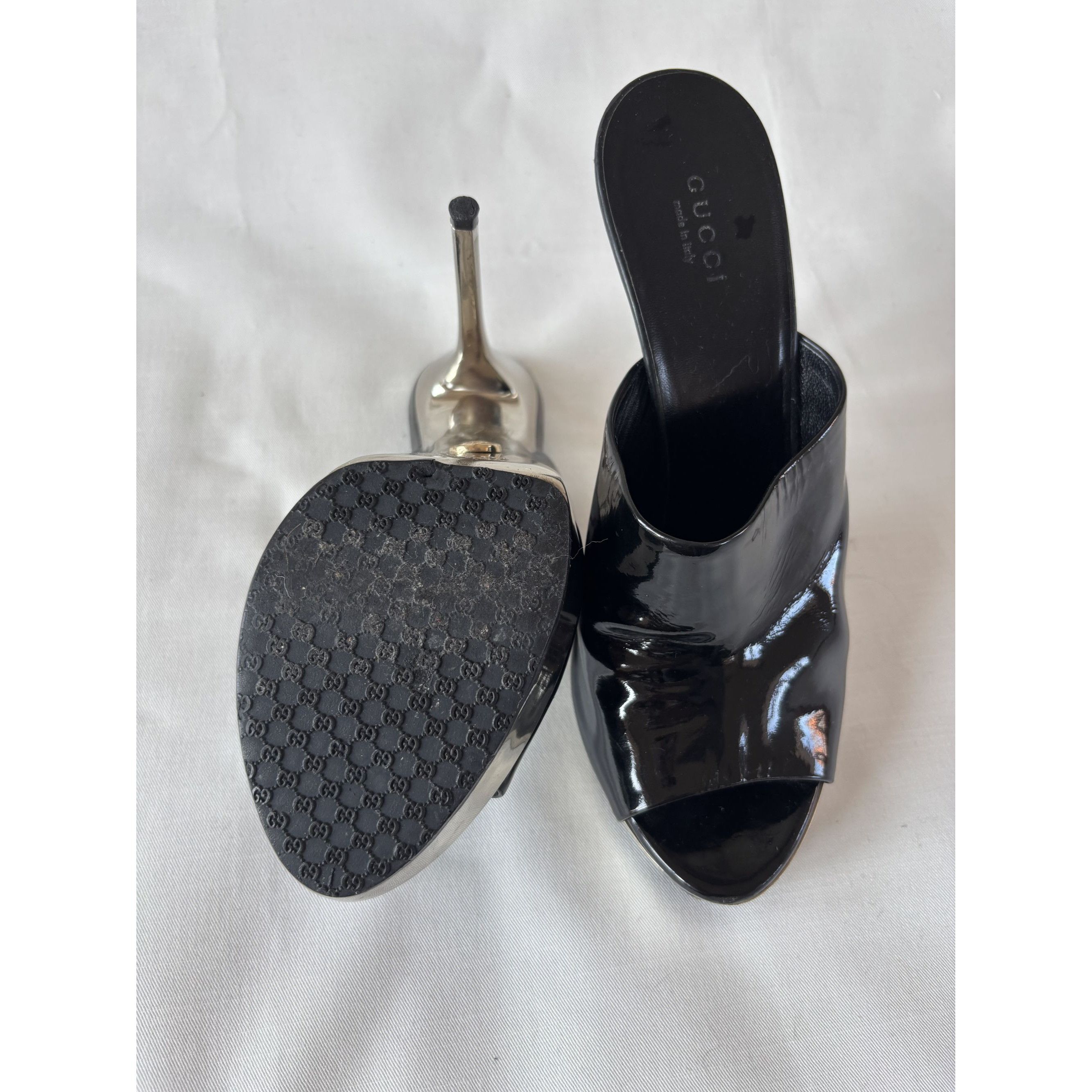 Gucci Gucci black platform sandals – vintage Y2K, EU 38, very good Size US 8 / IT 38 - 7 Thumbnail