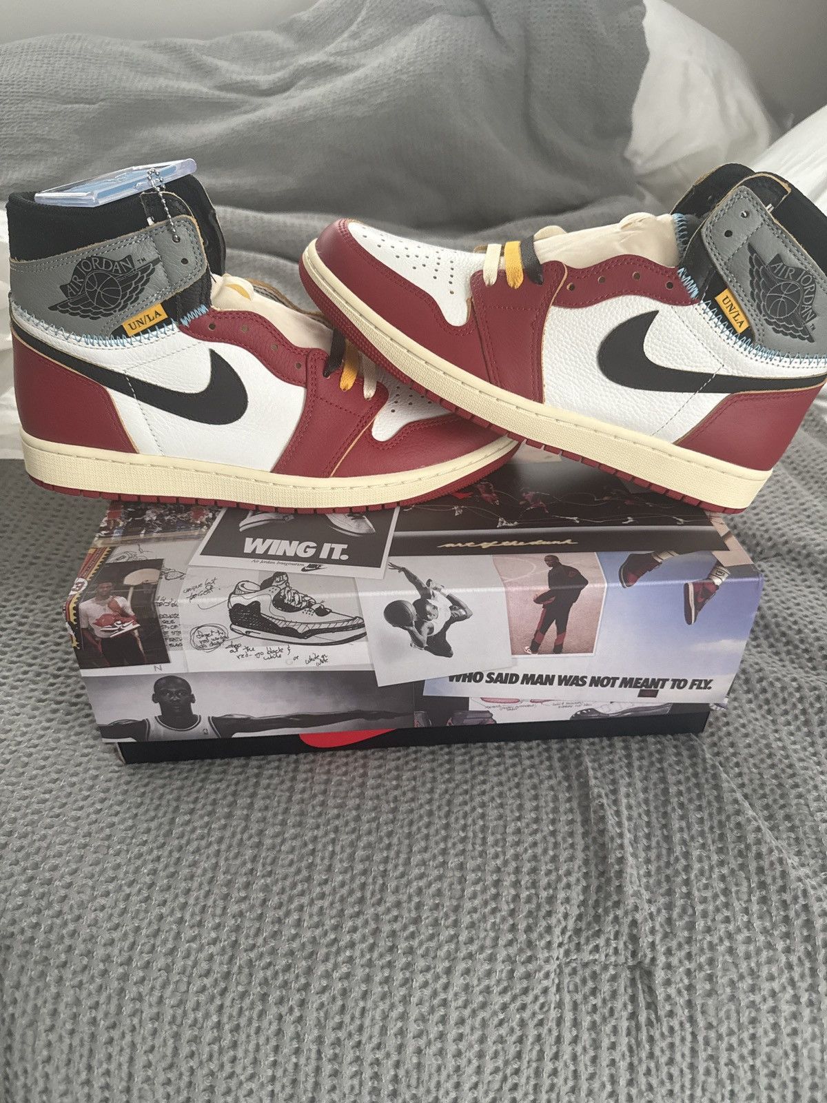 Jordan Brand Union Jordan 1 Retro High OG SP Chicago Shadow Size US 10 / EU 43 - 1 Thumbnail