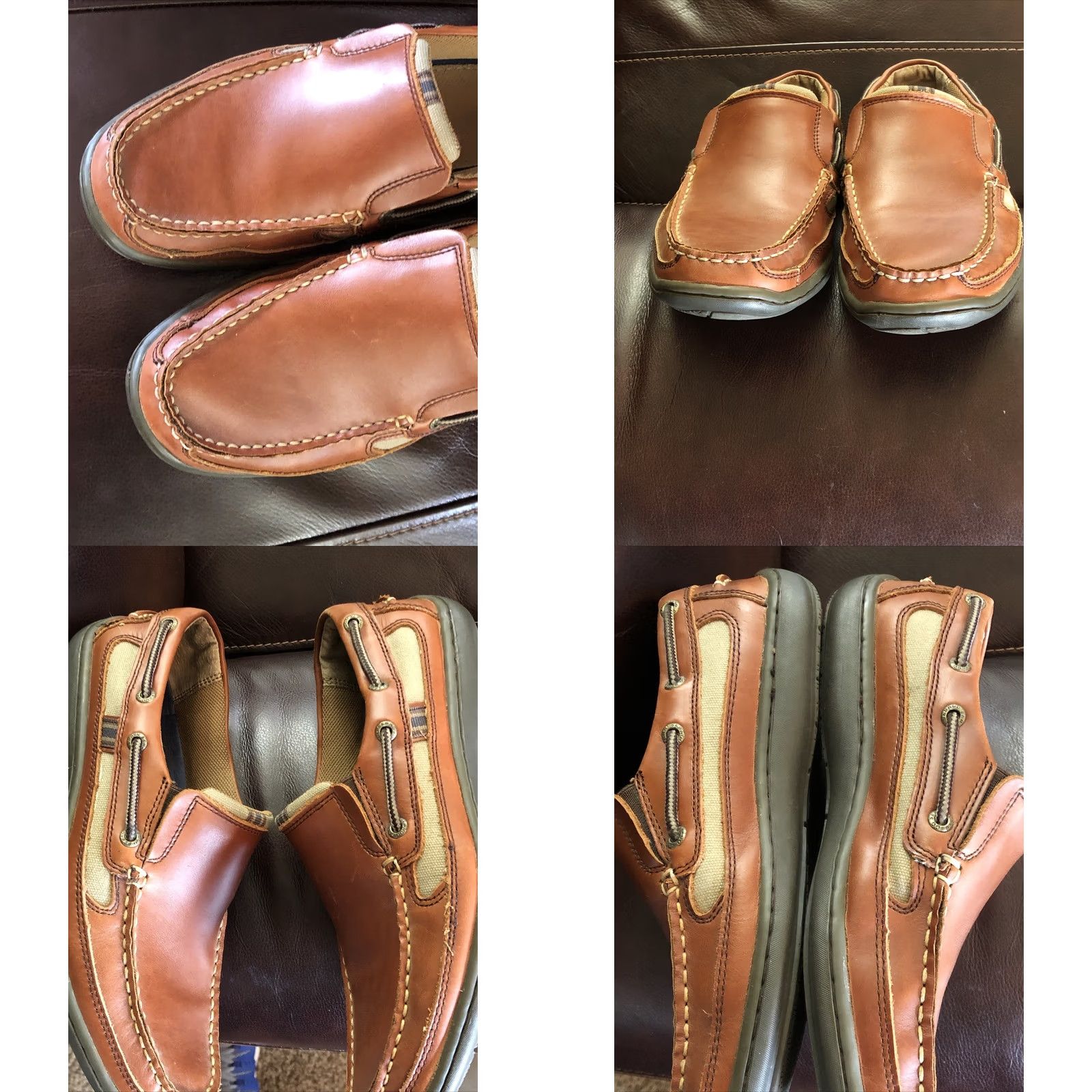 Sebago Men's Sebago Southport Slip On Loafers SIZE 8 M Leather Brown Casual Workwear Size US 8 / EU 41 - 8 Thumbnail
