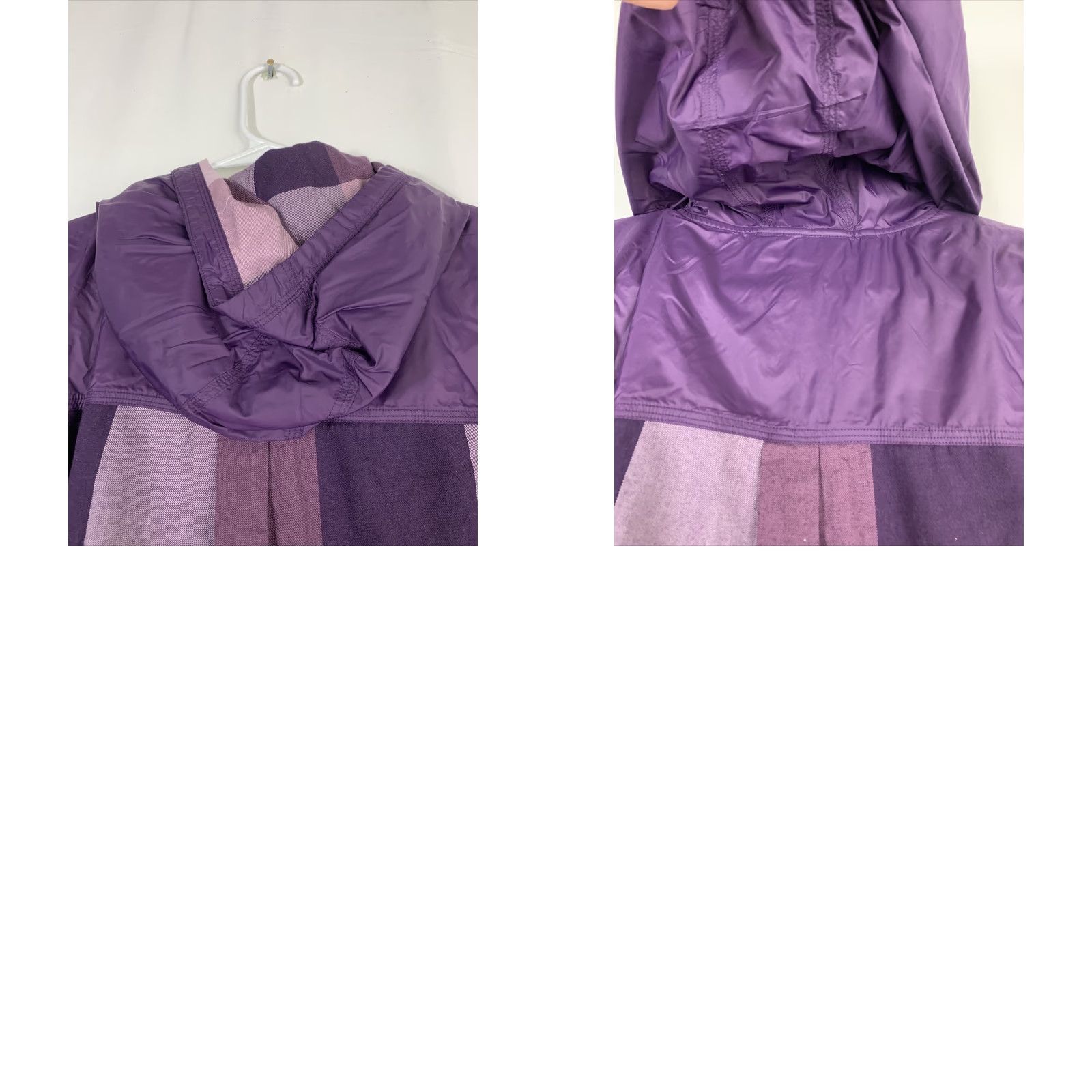 Under Armour Under Armour Womens Small Loose Purple Plaid Hooded Outdoor Snap Shirt Size S / US 4 / IT 40 - 9 Thumbnail