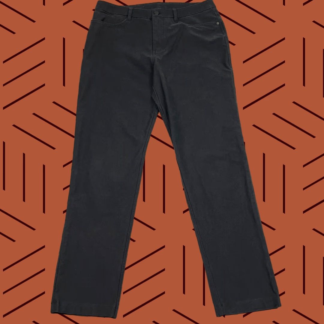 Lululemon Lululemon ABC Pants Mens 34 x 32 Black Bonded Twill Utilitech Performance Chino Straight 5-Pocket Breathable Easy Care M5AQJS Size US 34 / EU 50 - 1 Thumbnail