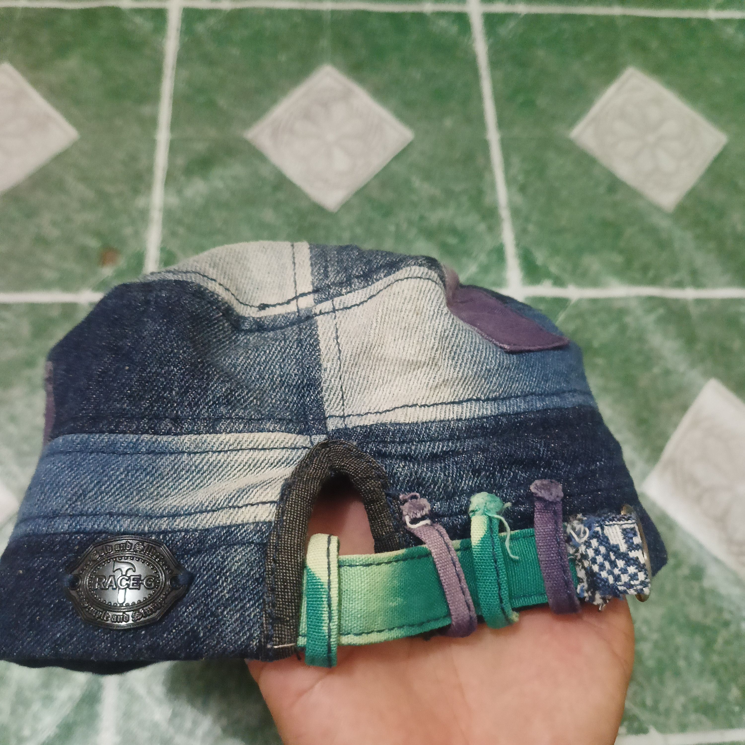If Six Was Nine 💥Rare💥Insane Japan GRACE Denim Patchwork Military Design Size ONE SIZE - 4 Thumbnail