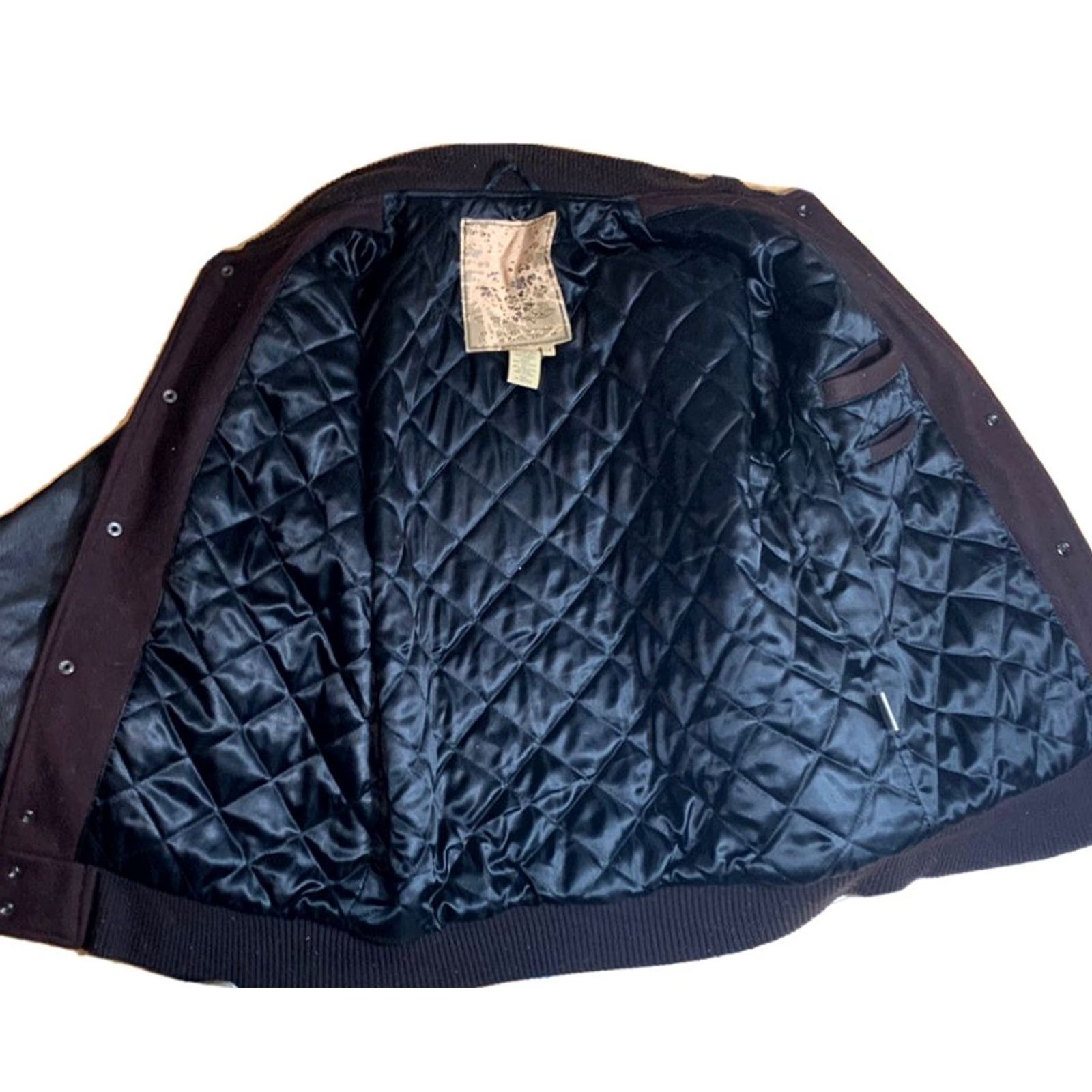 Vintage Cabelas Mens Wool Leather Letterman Jacket Large Extra Large Size US L / EU 52-54 / 3 - 4 Thumbnail