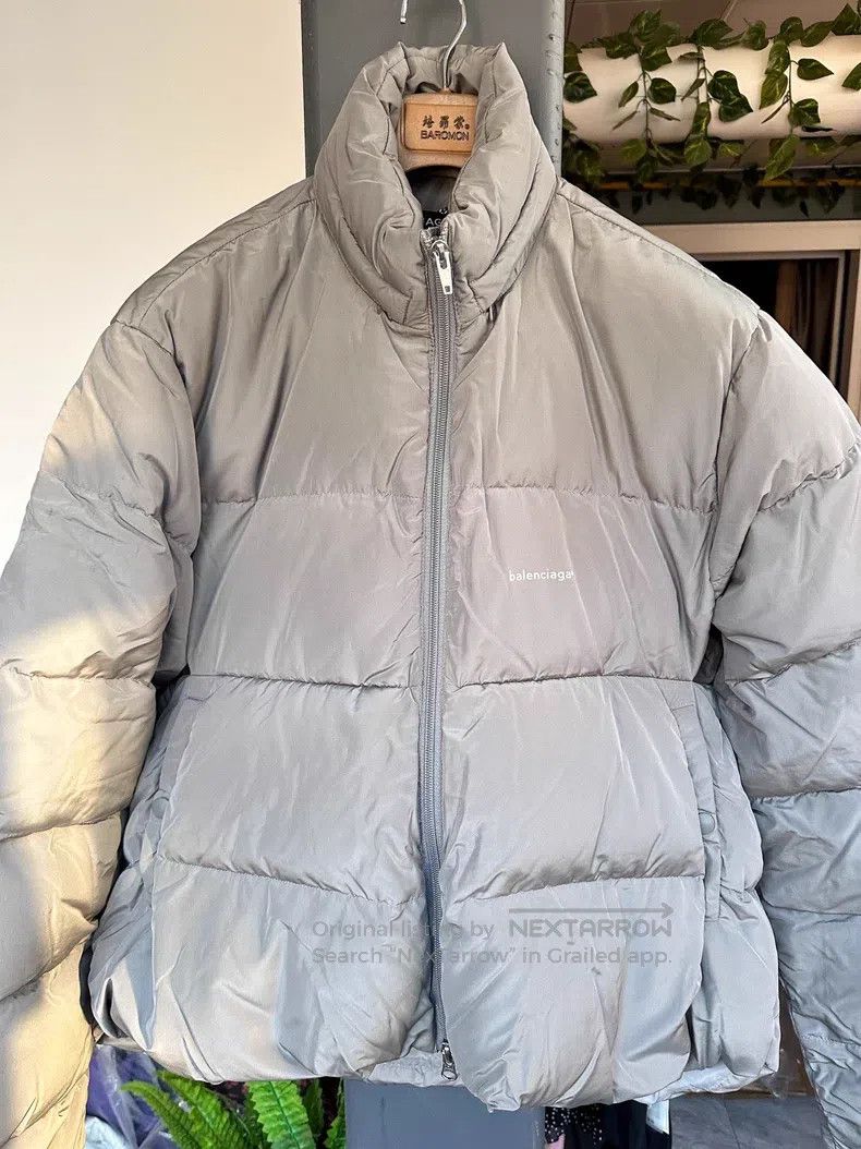 Balenciaga Balenciaga Silver-gray puffer jacket Size US M / EU 48-50 / 2 - 2 Thumbnail