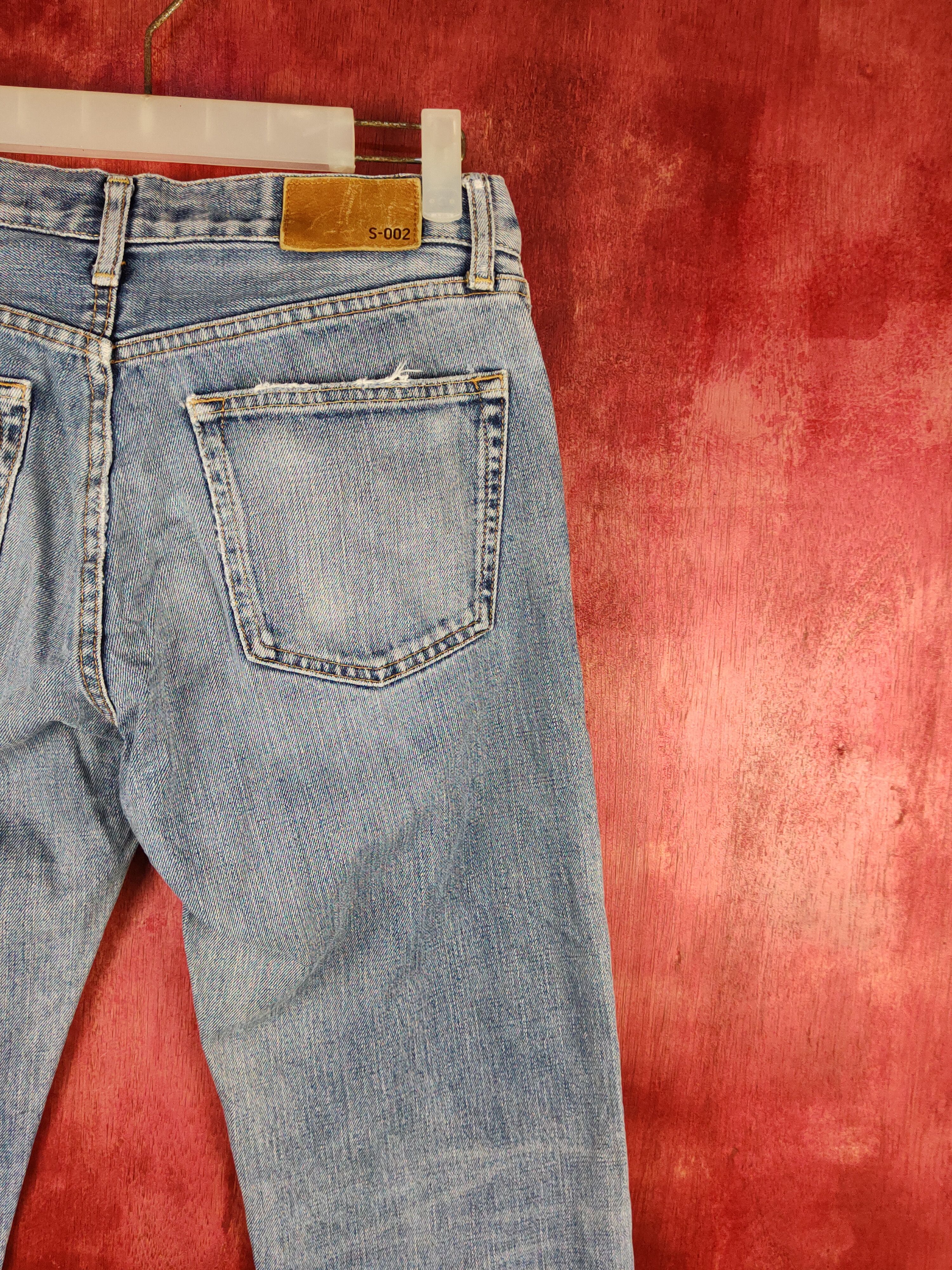 Japanese Brand Uniqlo vintage Blue Distressed jeans Denim pants #S1680 Size US 30 / EU 46 - 11 Thumbnail