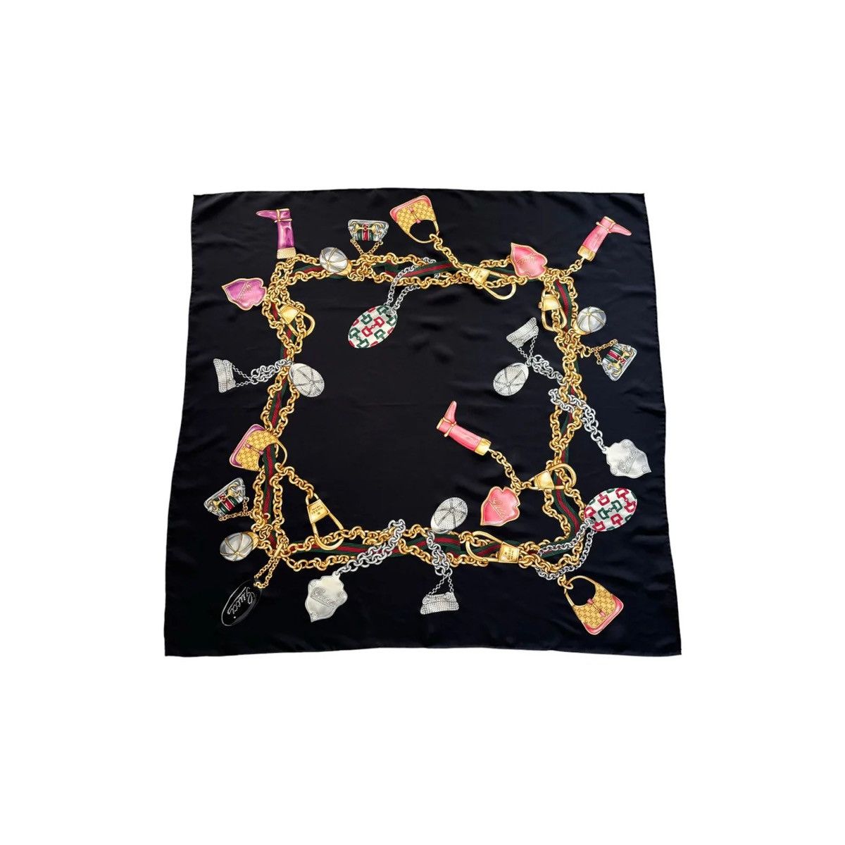 Gucci Multi Icon Print Scarf Size ONE SIZE - 1 Thumbnail
