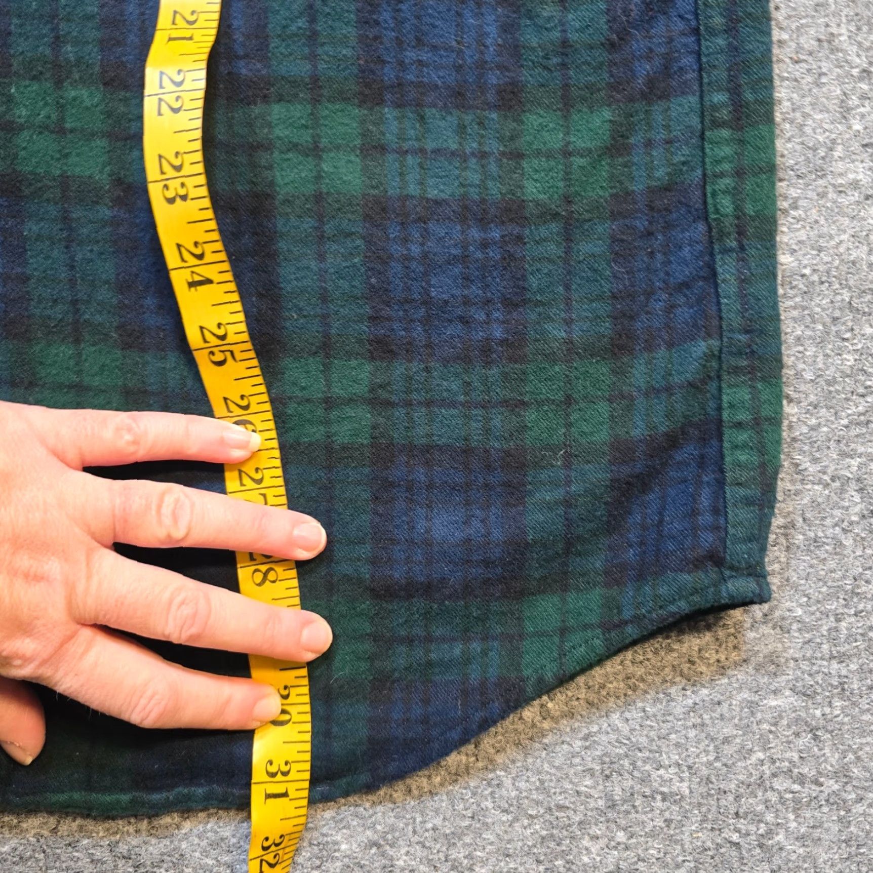 Vintage LL Bean Shirt Men Large Green Black Watch Plaid Patchwork Flannel Casual Outdoor Button-Up Long Sleeve Size US L / EU 52-54 / 3 - 7 Thumbnail