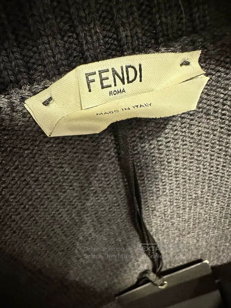 Fendi Fendi Women's Knitted Cardigan 100% Wool Size XS / US 0-2 / IT 36-38 - 8 Thumbnail