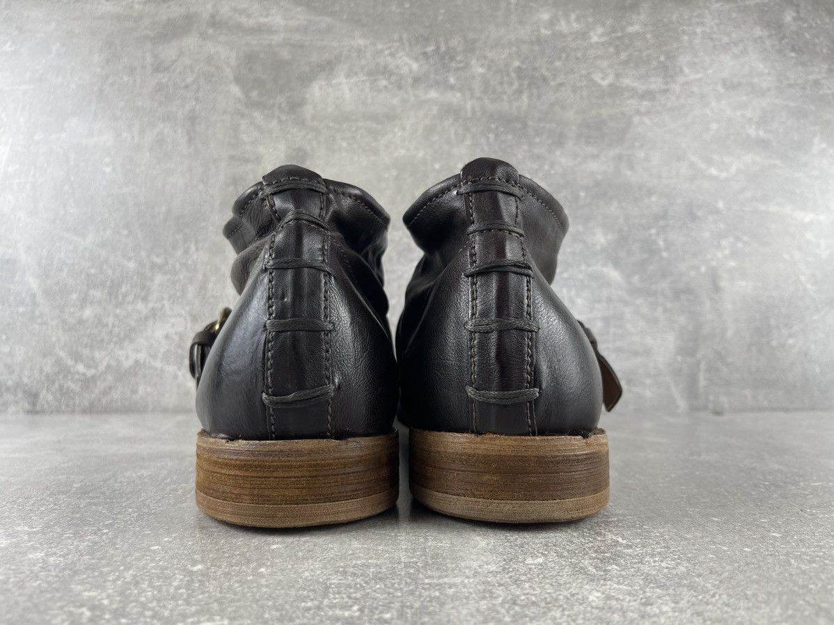 A.S.98 A.S.98 New Avant Garde brown Leather Buckle Belt Ankle Boots Size US 8 / EU 41 - 6 Thumbnail