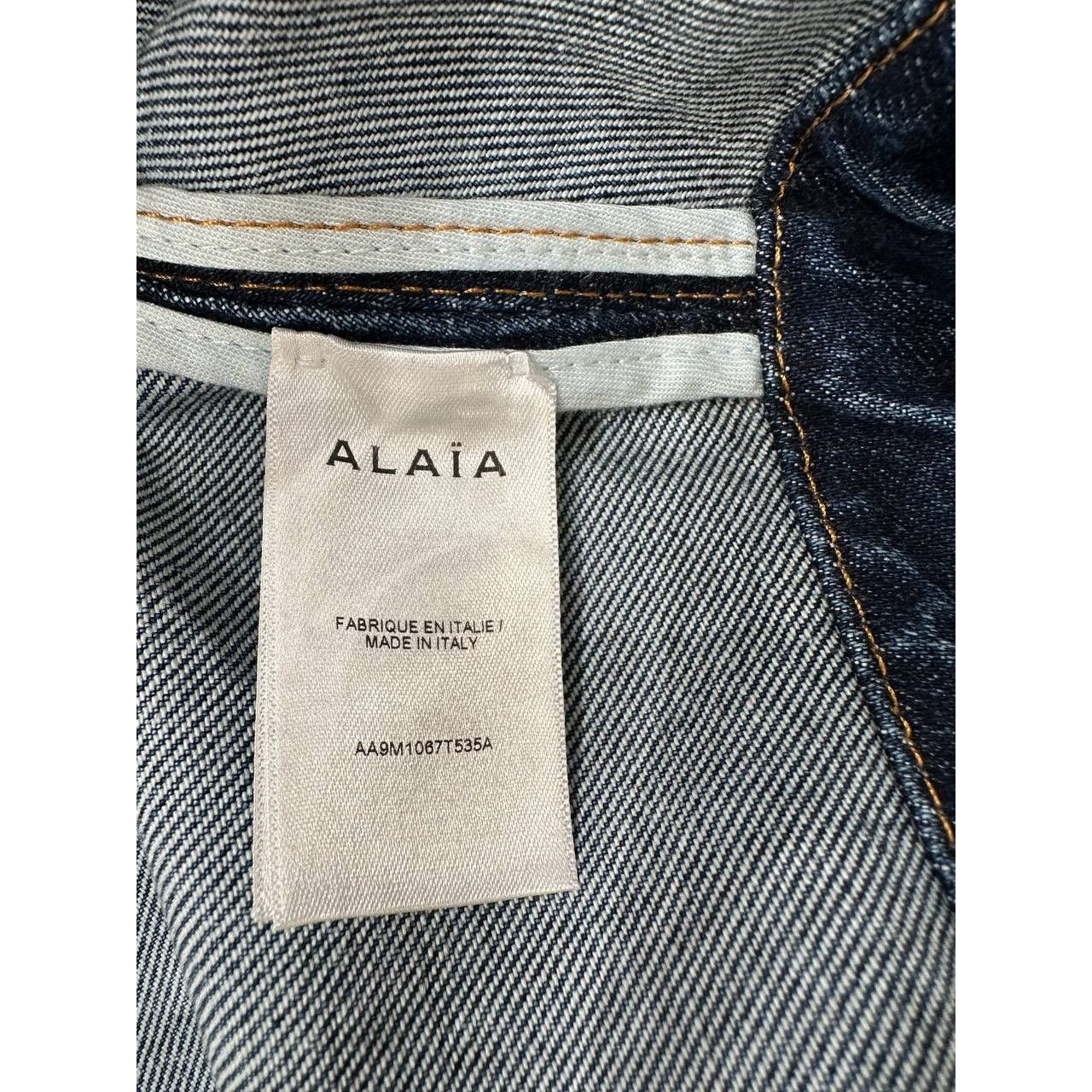 Alaia Alaïa Blue Faded Denim Asymmetric Trench Coat Sz 42 Size M / US 6-8 / IT 42-44 - 5 Thumbnail