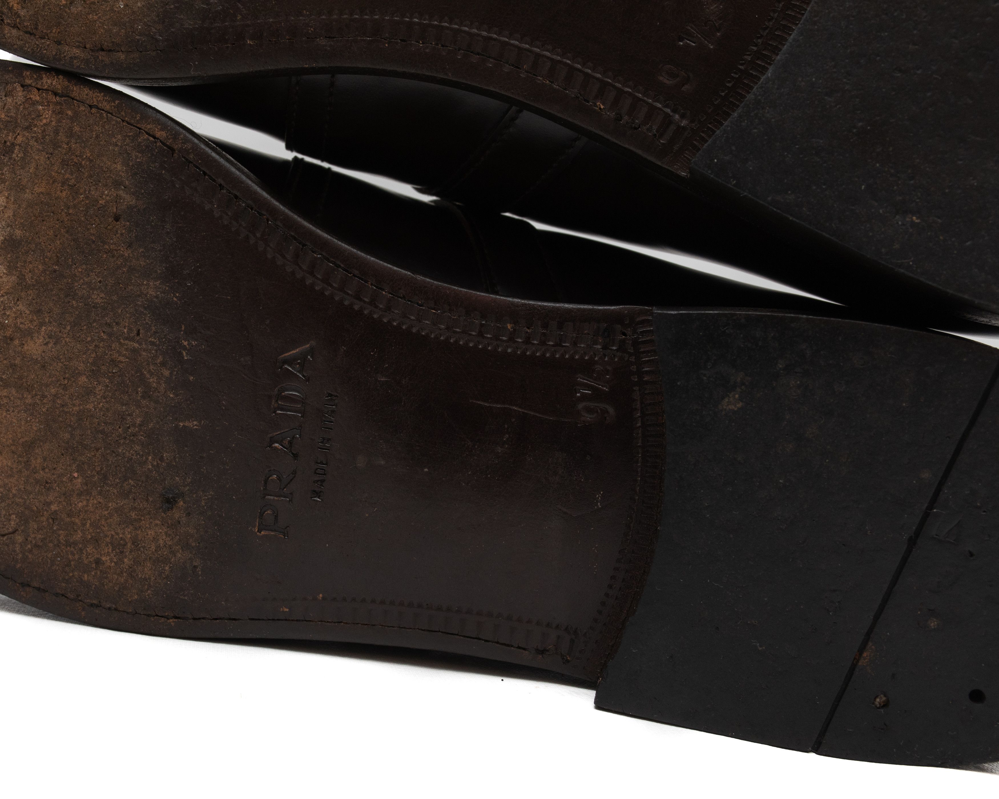 Prada PRADA Mainline 2000s Leather Monks Size US 10.5 / EU 43-44 - 8 Thumbnail
