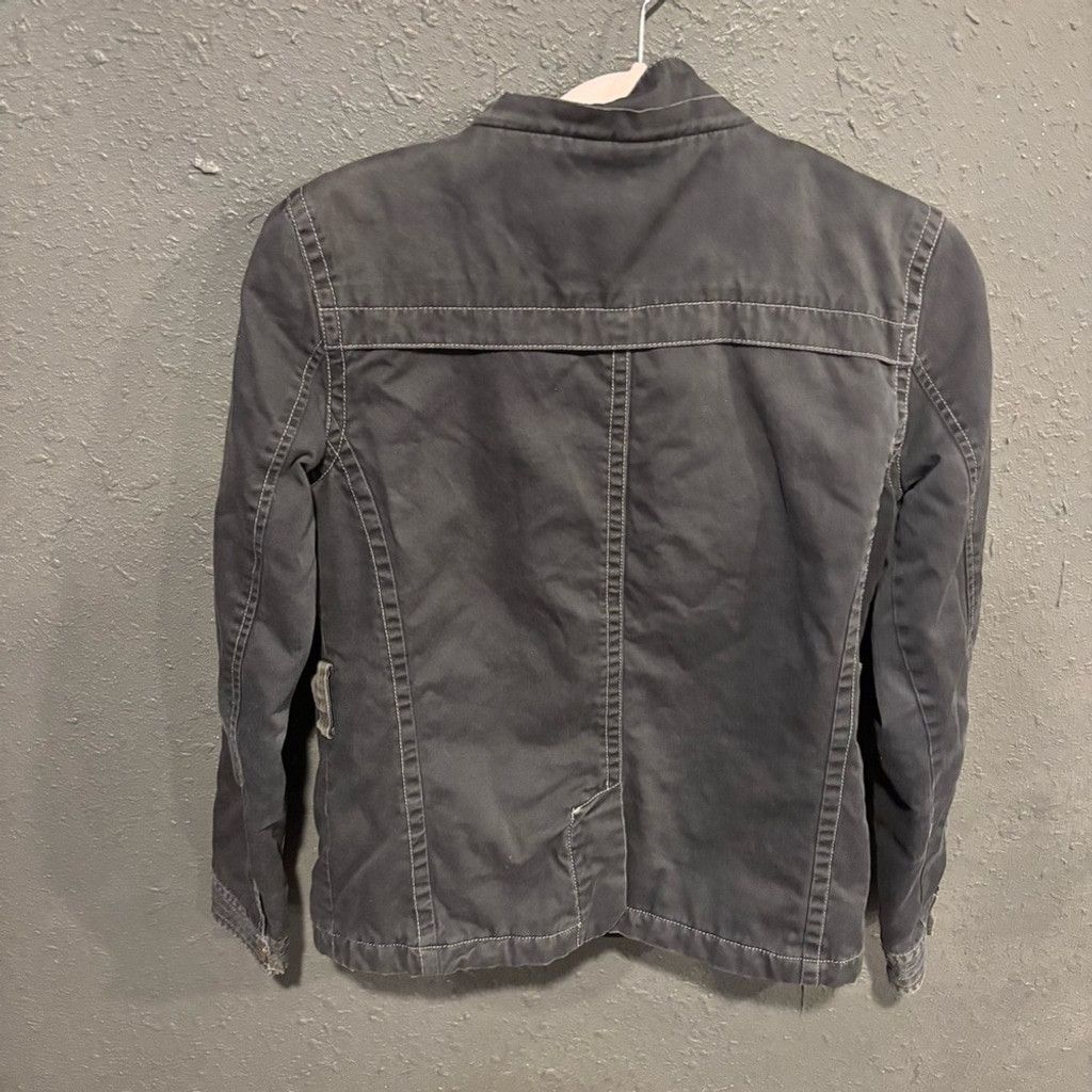 Steve Madden Steve Madden Gray Women's Jean Jacket Size XS / US 0-2 / IT 36-38 - 6 Thumbnail