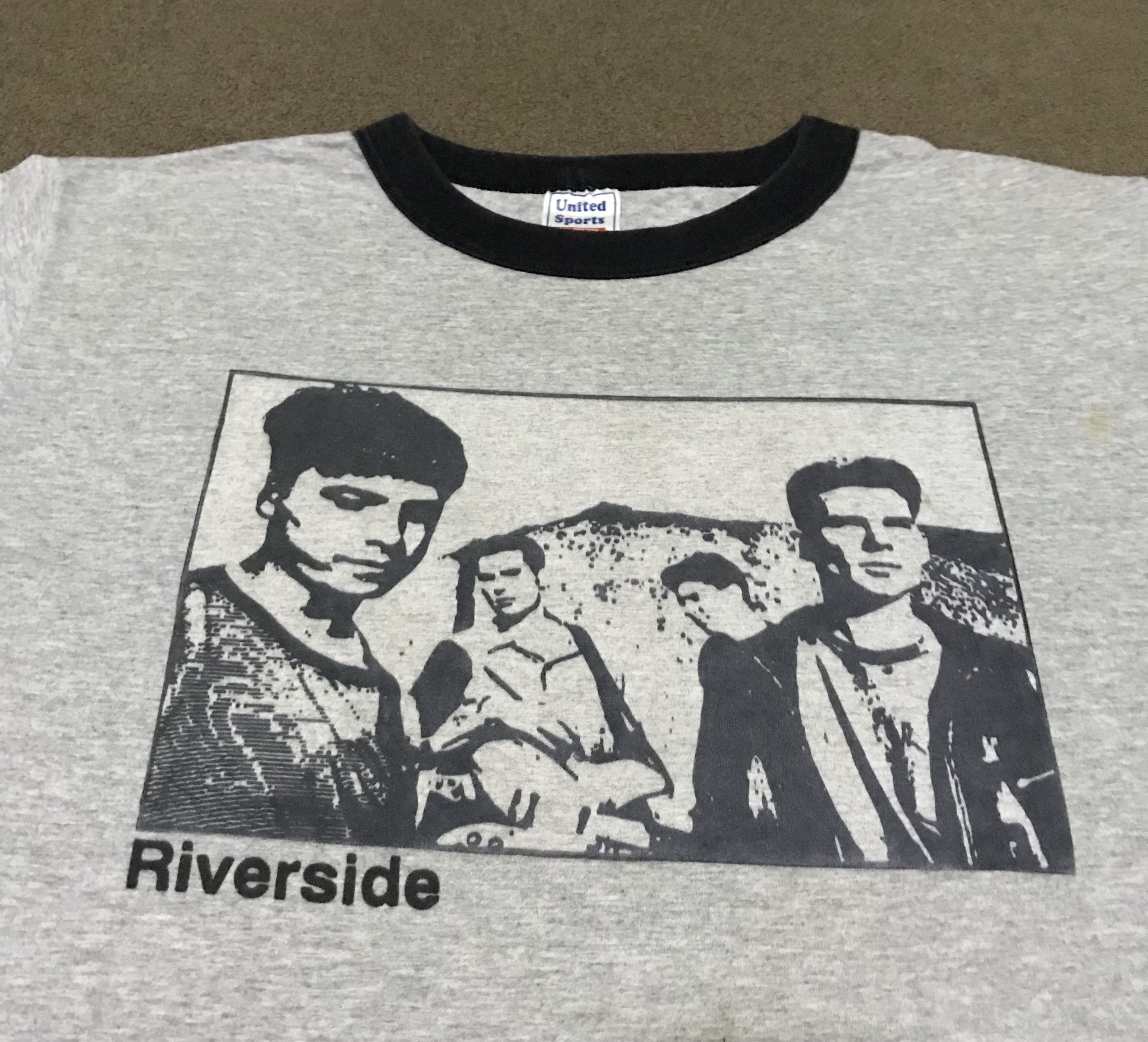 Band Tees Vintage 90s Riverside Shirt Primal Scream Ocean Blue Size US L / EU 52-54 / 3 - 2 Thumbnail