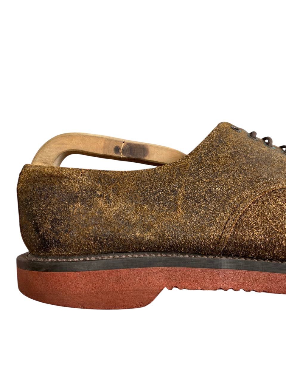 George Cox Geroge Cox Broken Suede Brown Derby Shoes Size US 10 / EU 43 - 15 Thumbnail
