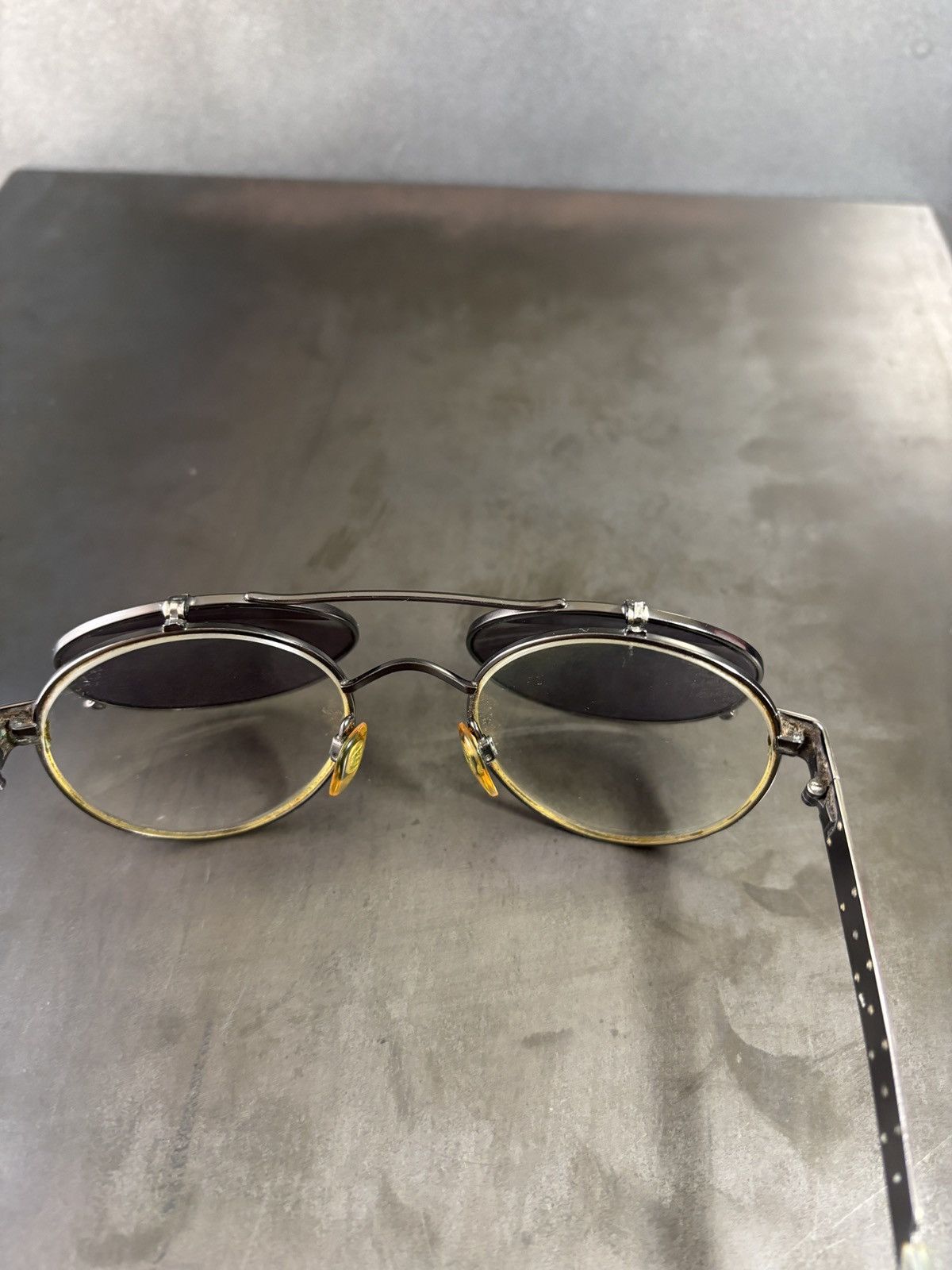 Giorgio Armani Vintage Giorgio Armani Sunglasses Frames Flip Up Glasses 657 Size ONE SIZE - 16 Thumbnail