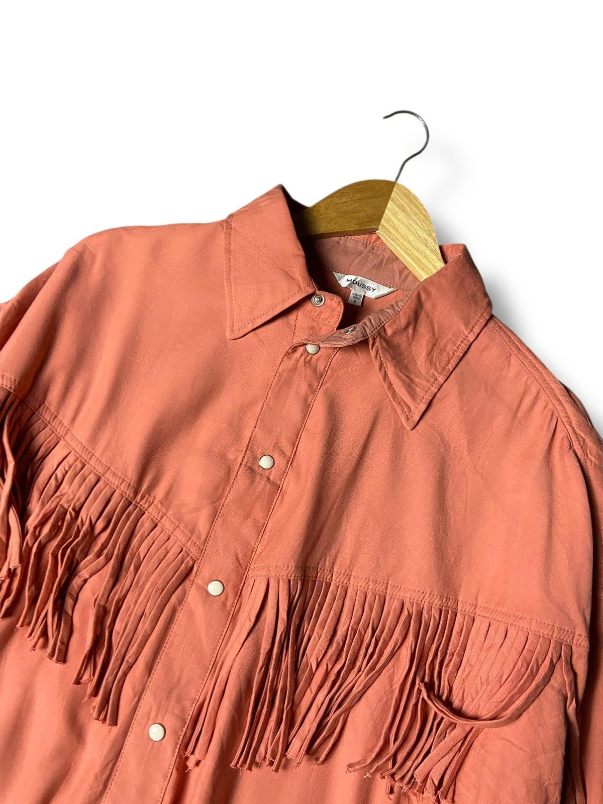 Japanese Brand Moussy Fringe Over Button Up Shirts (166) Size ONE SIZE - 3 Thumbnail