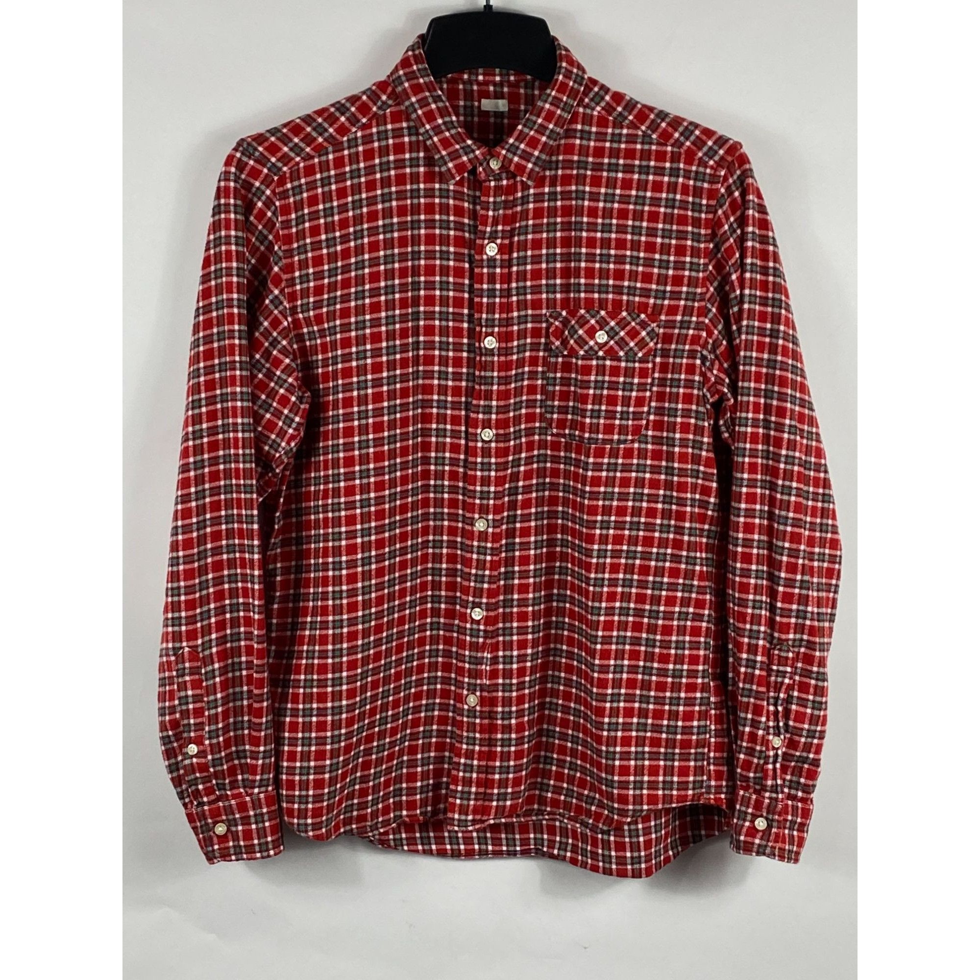 Uniqlo GU by Uniqlo Plaid Flannel Button Down Long Sleeve Pocket Sh Size US M / EU 48-50 / 2 - 1 Thumbnail